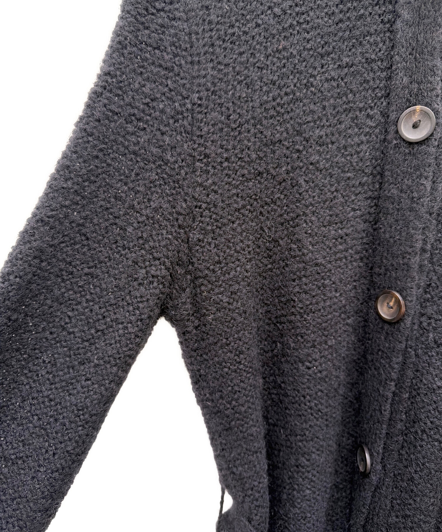 中古・古着通販】GUCCI (グッチ) ニットカーディガン ブラック サイズ