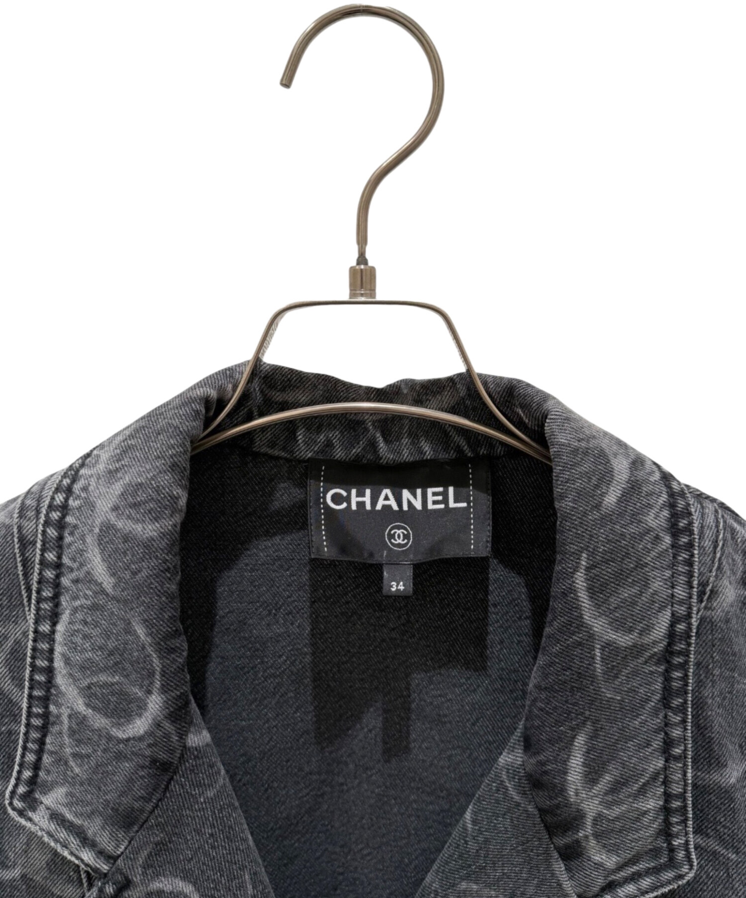 CHANEL シャネル ココマーク ブラックジャケット ヴィンテージ 中古・古着通販】CHANEL (シャネル) ココマークデニムジャケット