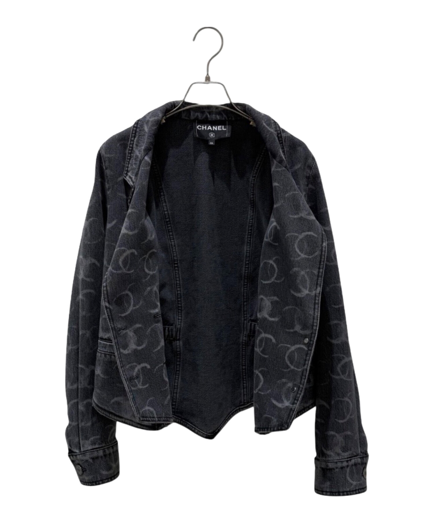CHANEL シャネル ココマーク フラワー ジャケット 34 中古・古着通販】CHANEL (シャネル) ココマークデニムジャケット