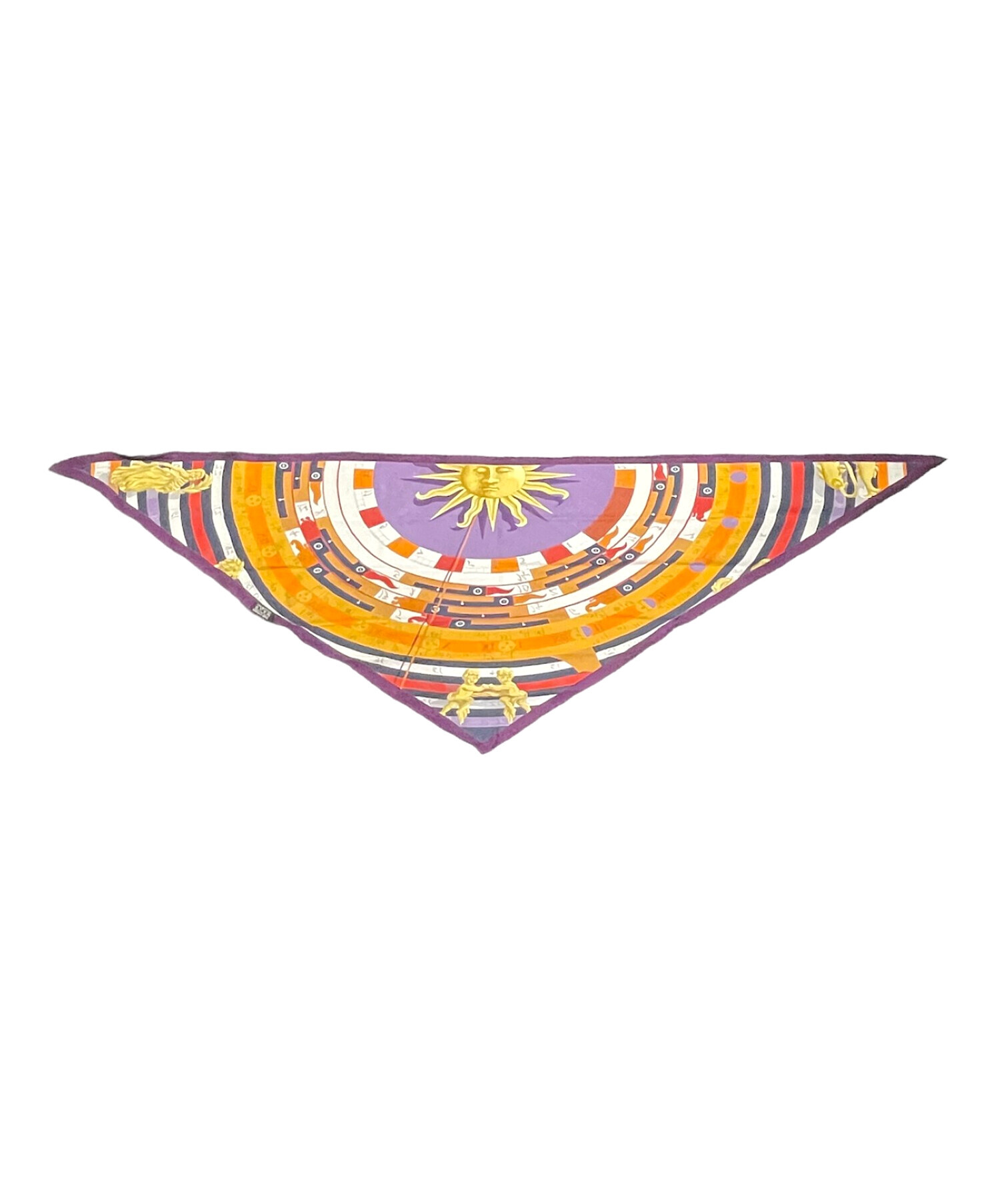 HERMES エルメス ポワントゥ 三角スカーフ トラ 中古・古着通販】HERMES (エルメス) ポワントゥ ポワンテュ 三角