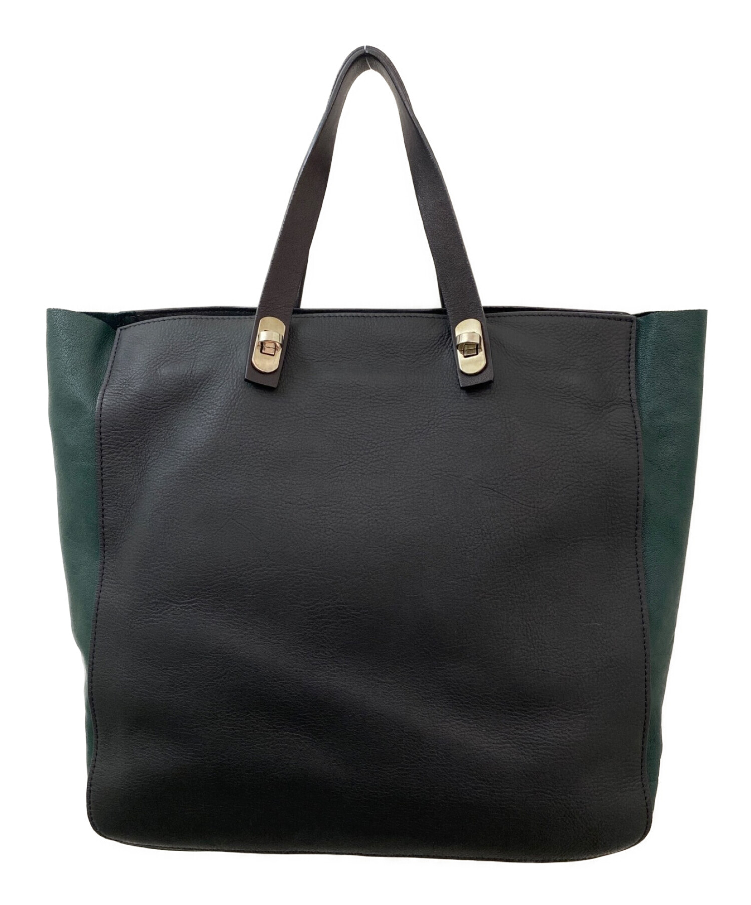 中古・古着通販】MARNI (マルニ) バイカラーレザートートバッグ 
