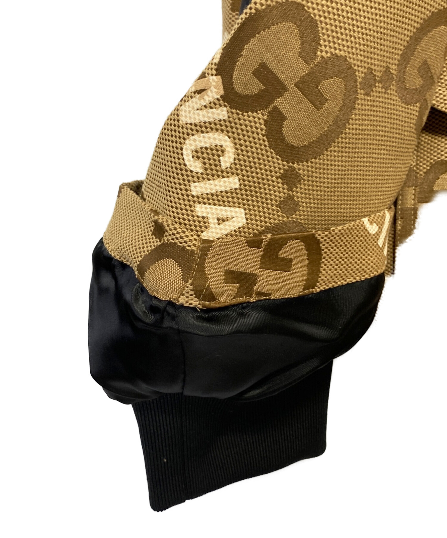 中古・古着通販】GUCCI (グッチ) ジャンボGGジャケット ブラウン