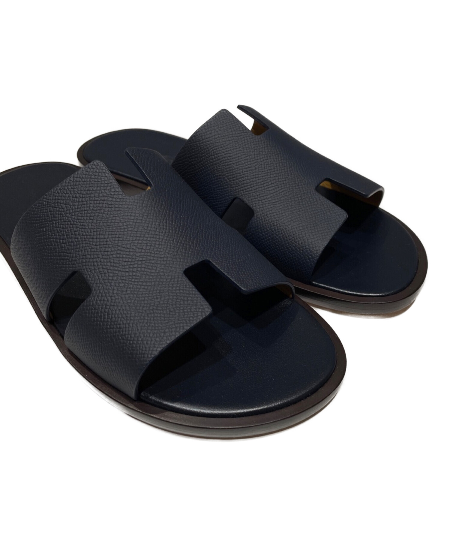 HERMES イズミール メンズ ネイビー サンダル 41 【公式通販】