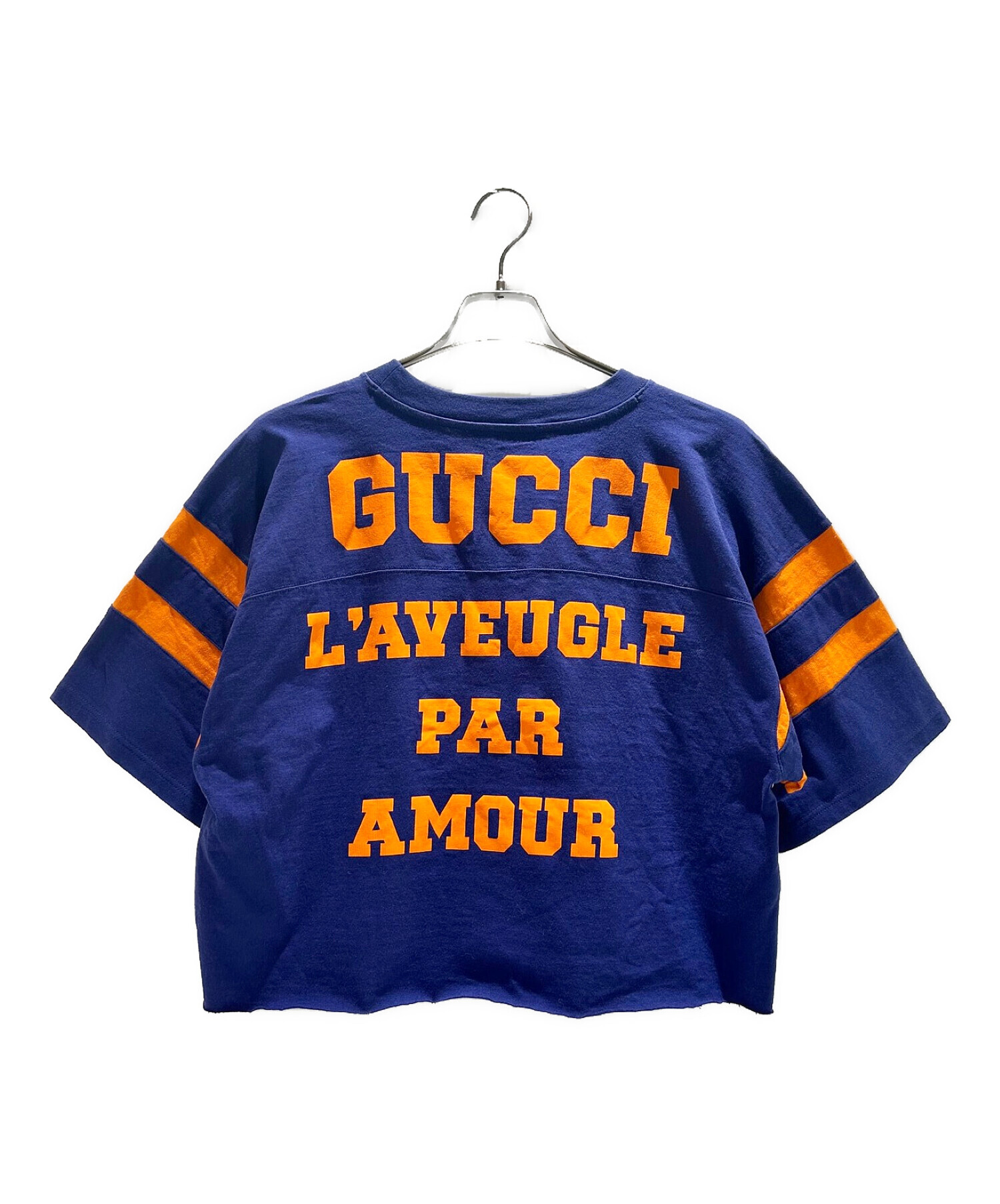 中古・古着通販】GUCCI (グッチ) 1921プリントコットンTシャツ ブルー 