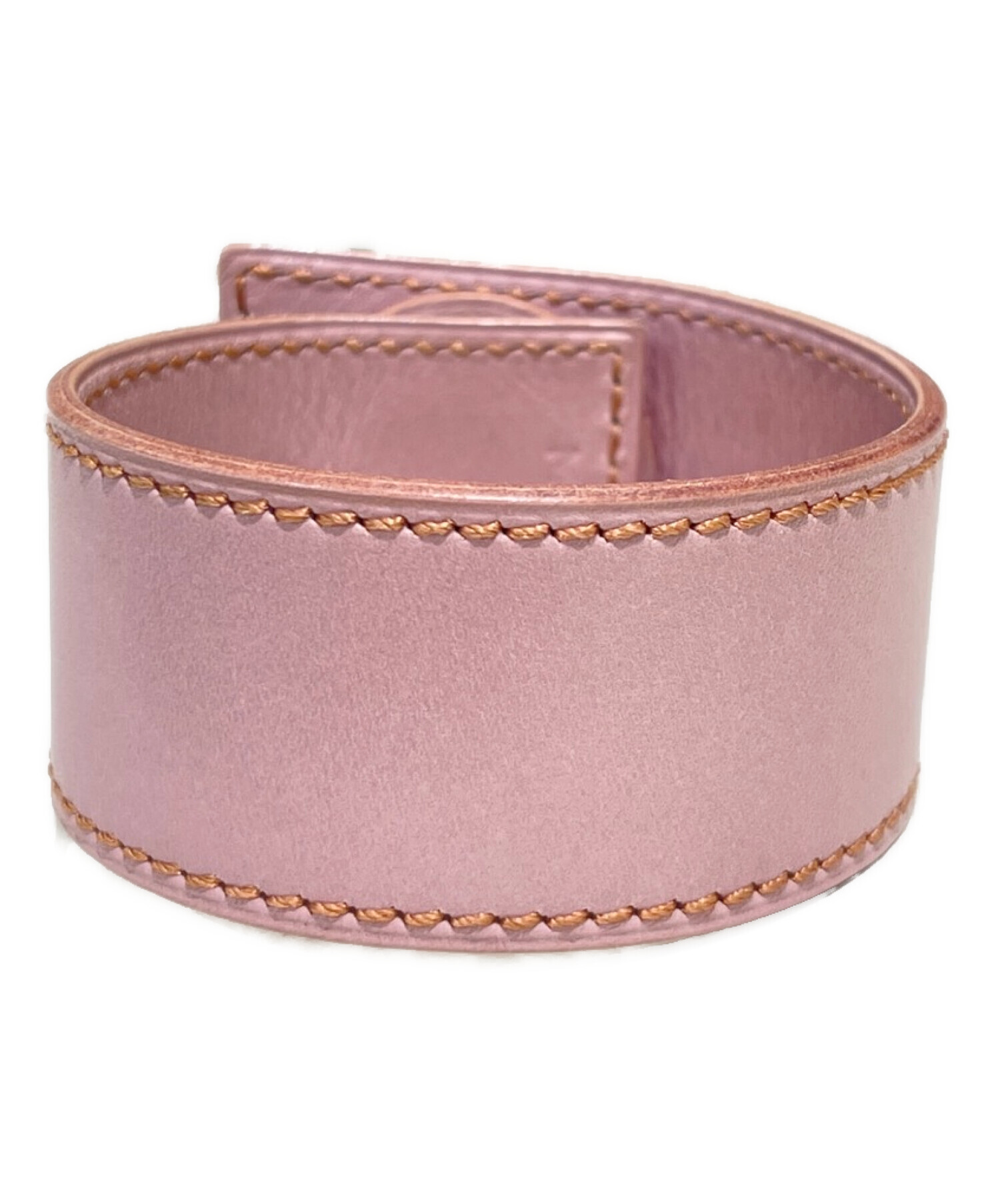 未使用級✨ 希少 HERMES エルメス レザー ベルト ピンク 中古・古着通販】HERMES (エルメス) セリエレザーベルトブレスレット