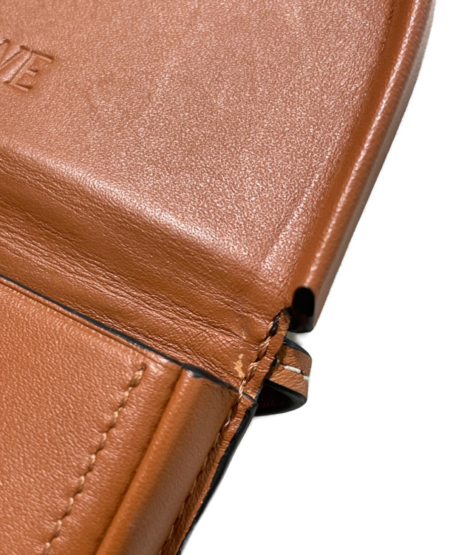 中古・古着通販】LOEWE (ロエベ) ヒールポーチ スモール ブラウン