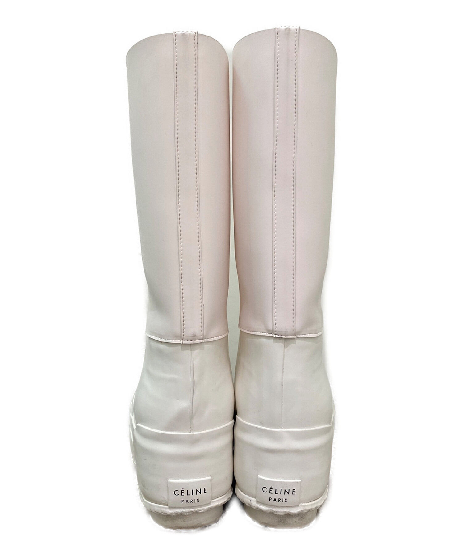中古・古着通販】CELINE (セリーヌ) レインブーツ ホワイト サイズ:35
