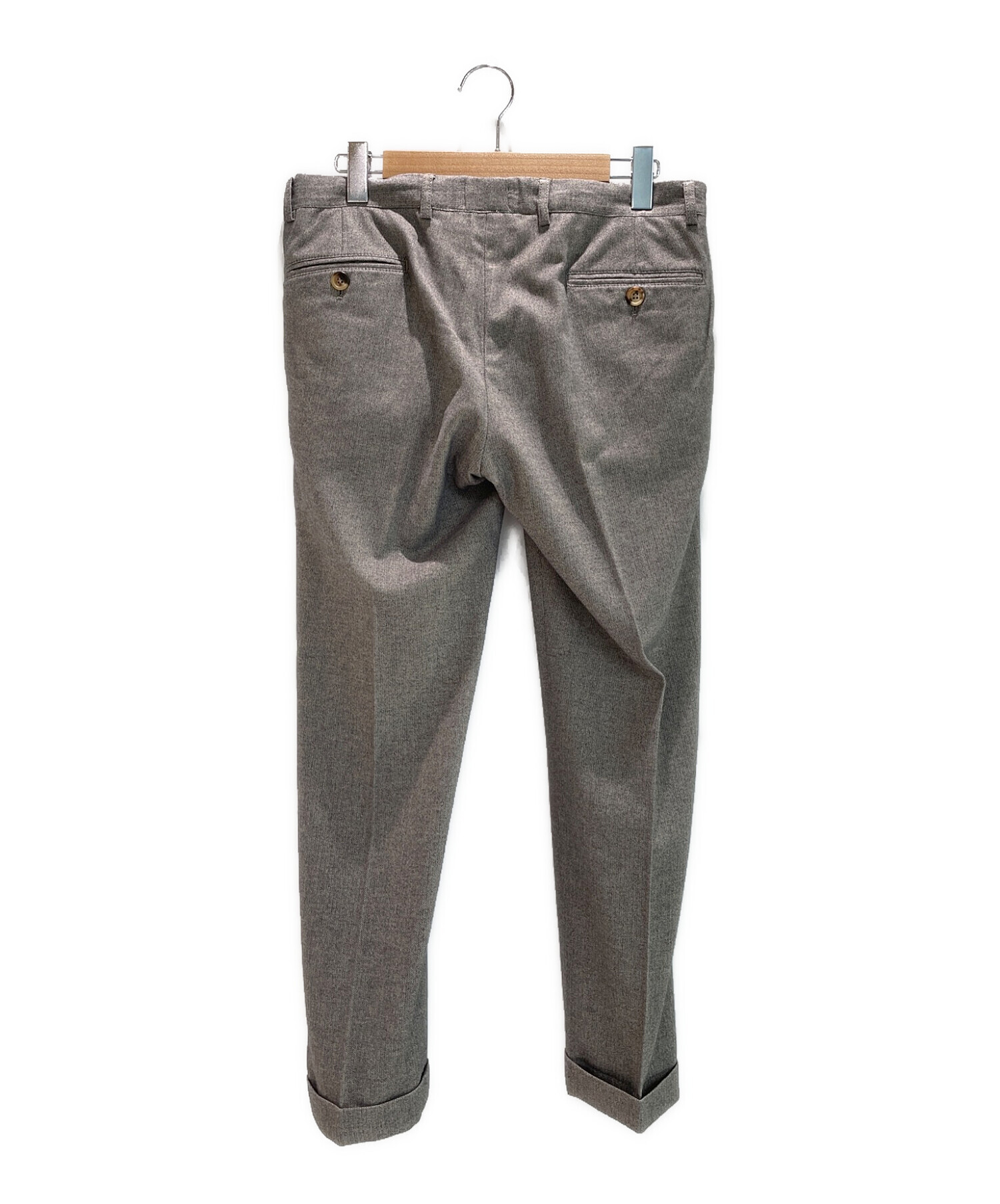 ブルネロクチネリ リネンスラックスパンツ ボトム ネイビー 46