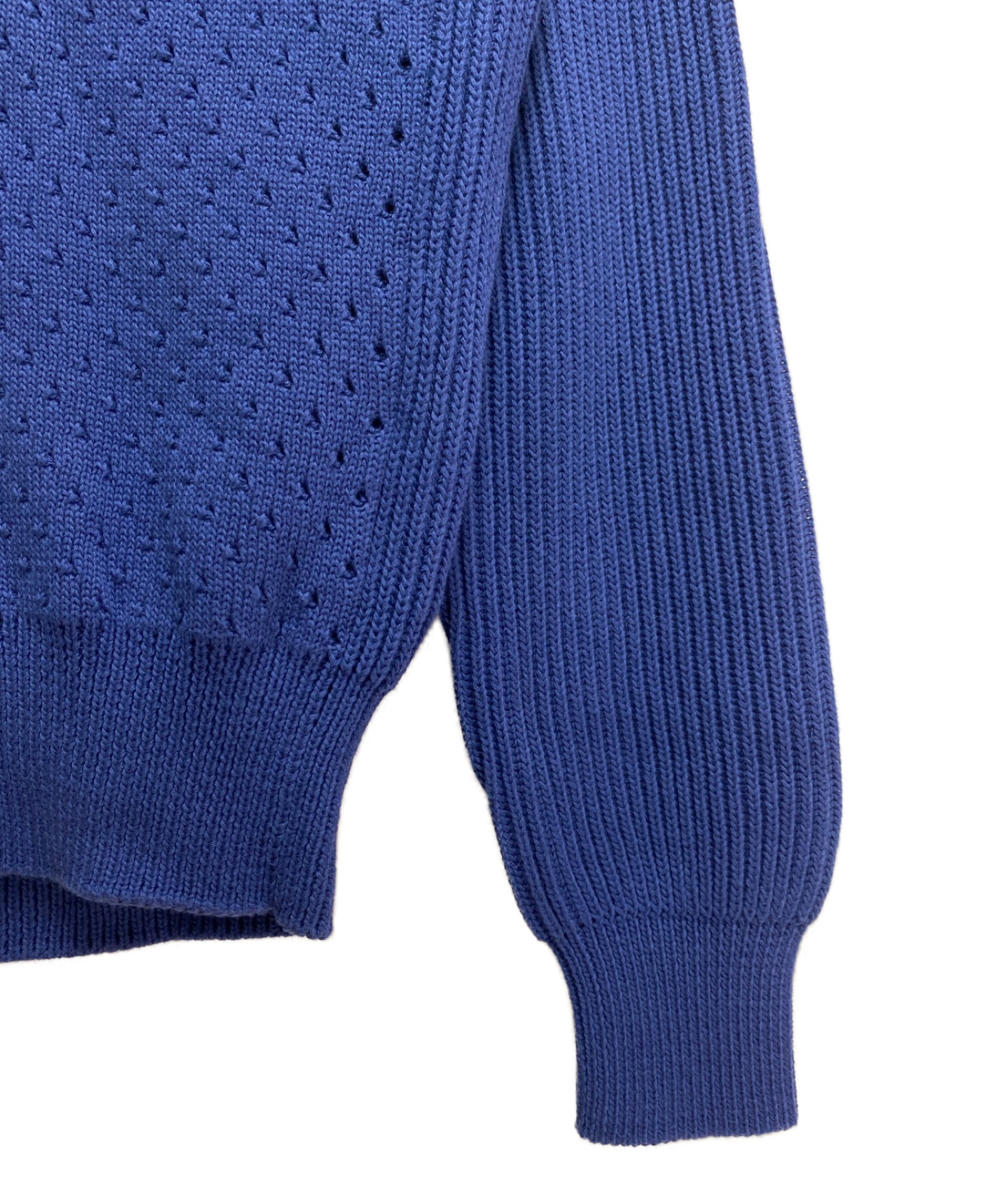 中古・古着通販】PRADA (プラダ) ドライバーズニット ブルー サイズ:46