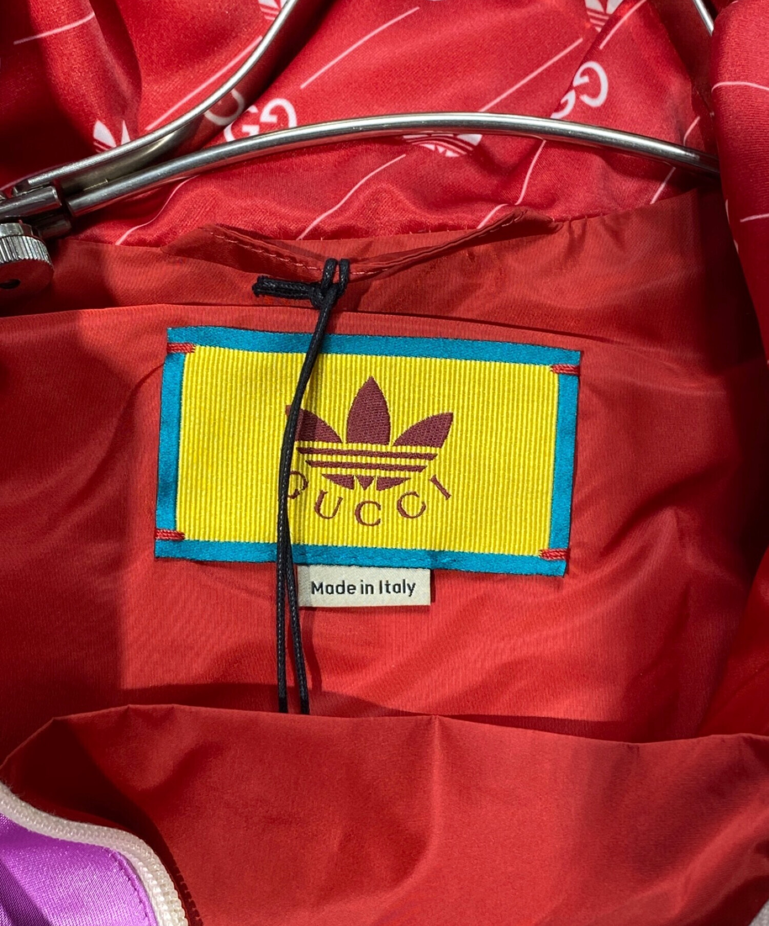 グッチ アディダス ナイロン アセテート ジャケット size 44 GUCCI adidas グッチ アディダス メンズ ナイロン アセテート