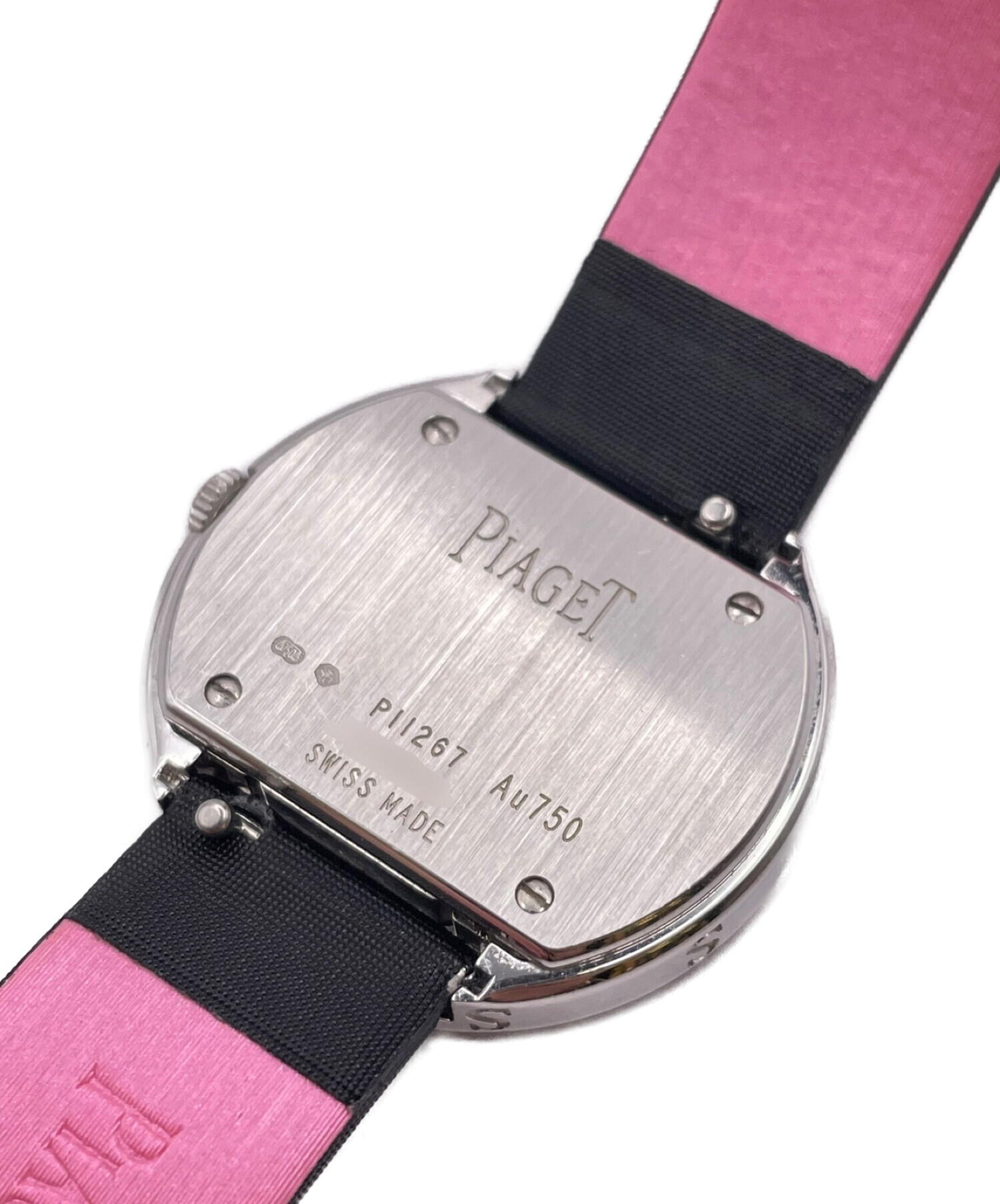 Piaget ポセション　ピンクレザー 腕時計 中古・古着通販】PIAGET (ピアジェ) ポセション ダイヤモンド ベゼル