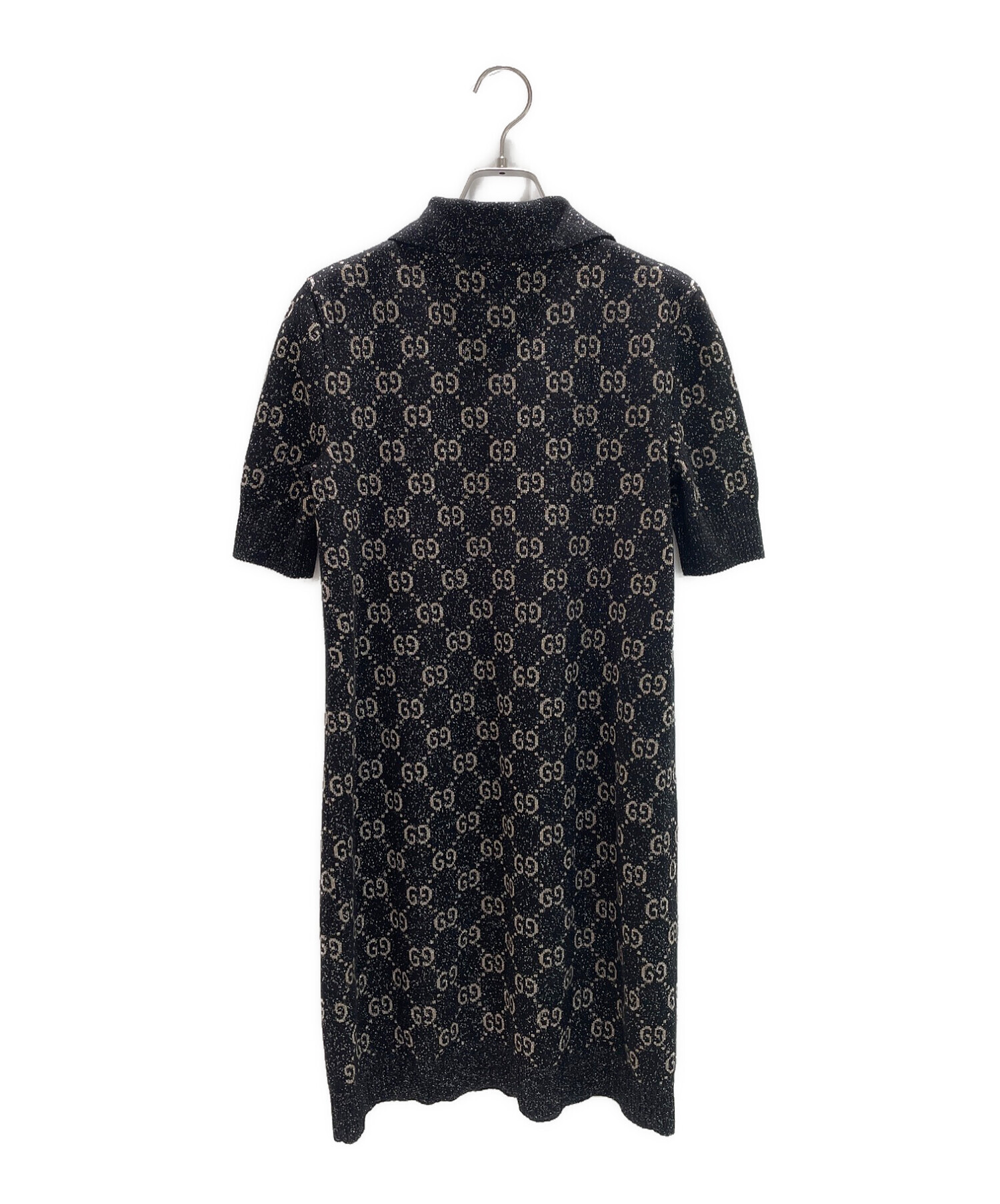 中古・古着通販】GUCCI (グッチ) ラメGGジャカードポロドレス 中古・古着通販】GUCCI (グッチ) ラメGGジャカードポロドレス