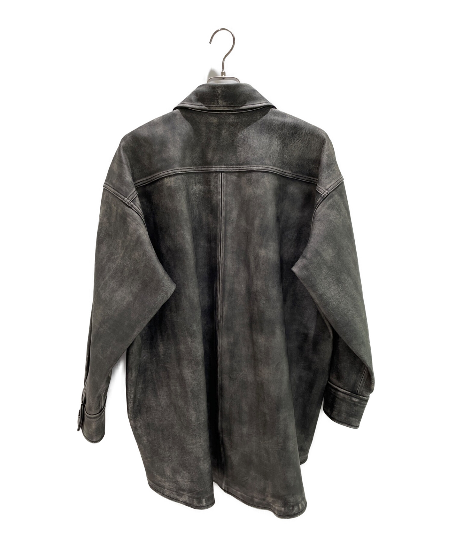 【激レアモデル☆変則デザイン】アレキサンダーワン ダブルレザージャケット 中古・古着通販】ALEXANDER WANG (アレキサンダーワン) オーバーサイズ