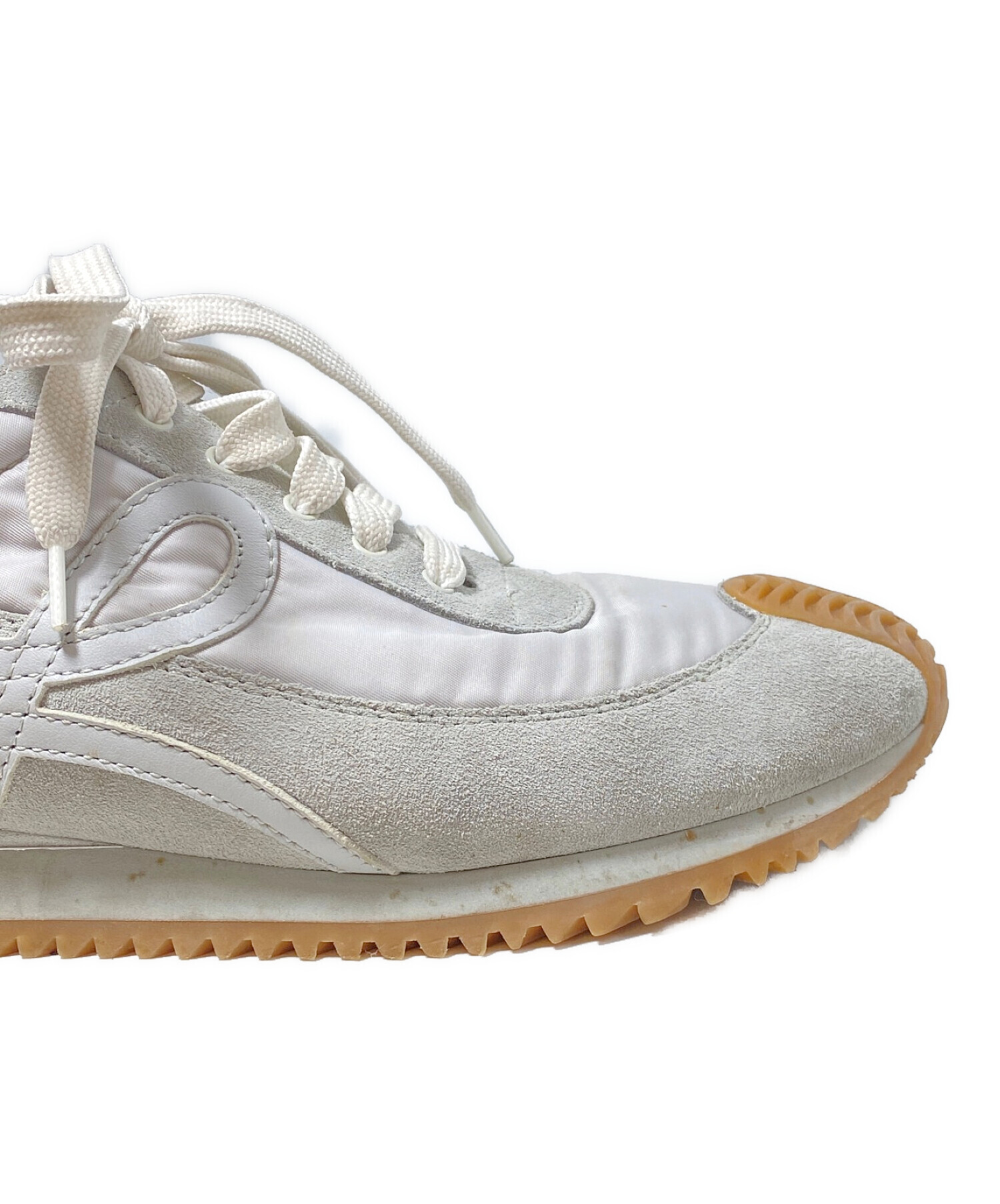 中古・古着通販】LOEWE (ロエベ) ナイロン切り替えスエードレザー