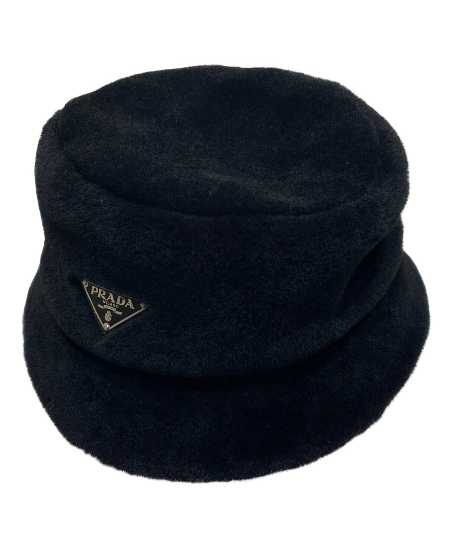 中古・古着通販】PRADA (プラダ) サフィアーノボアバケットハット