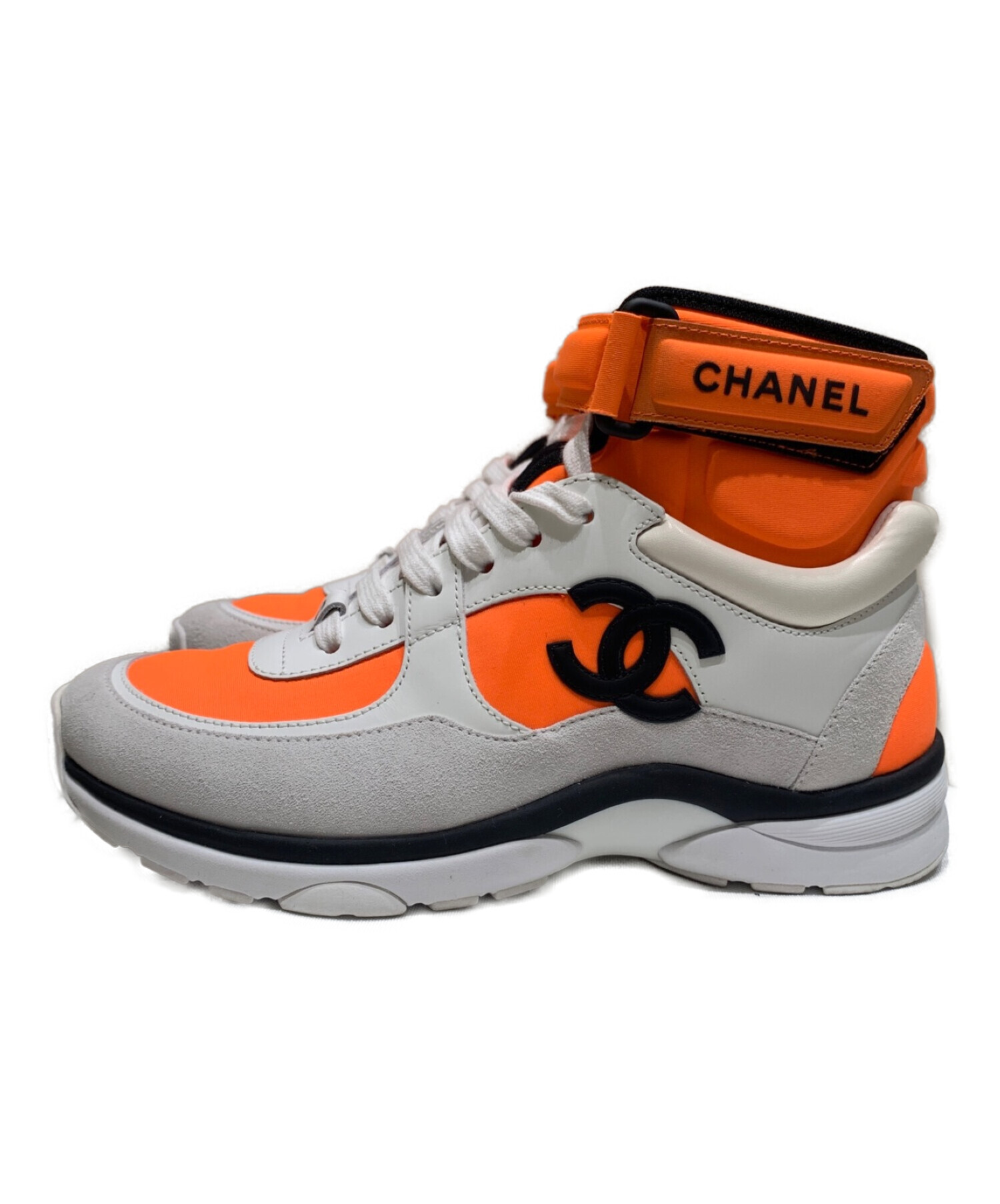 中古・古着通販】CHANEL (シャネル) ココマークハイカットスニーカー