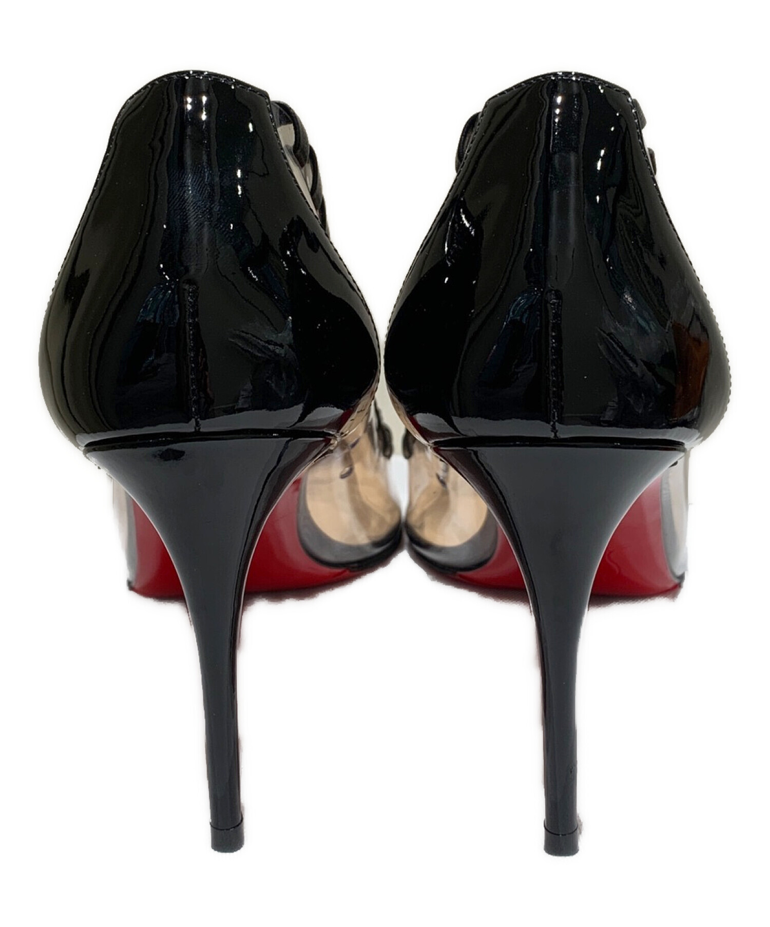 販売正規店 Christian Louboutin 透明スタッズハイヒール 36 1/2 