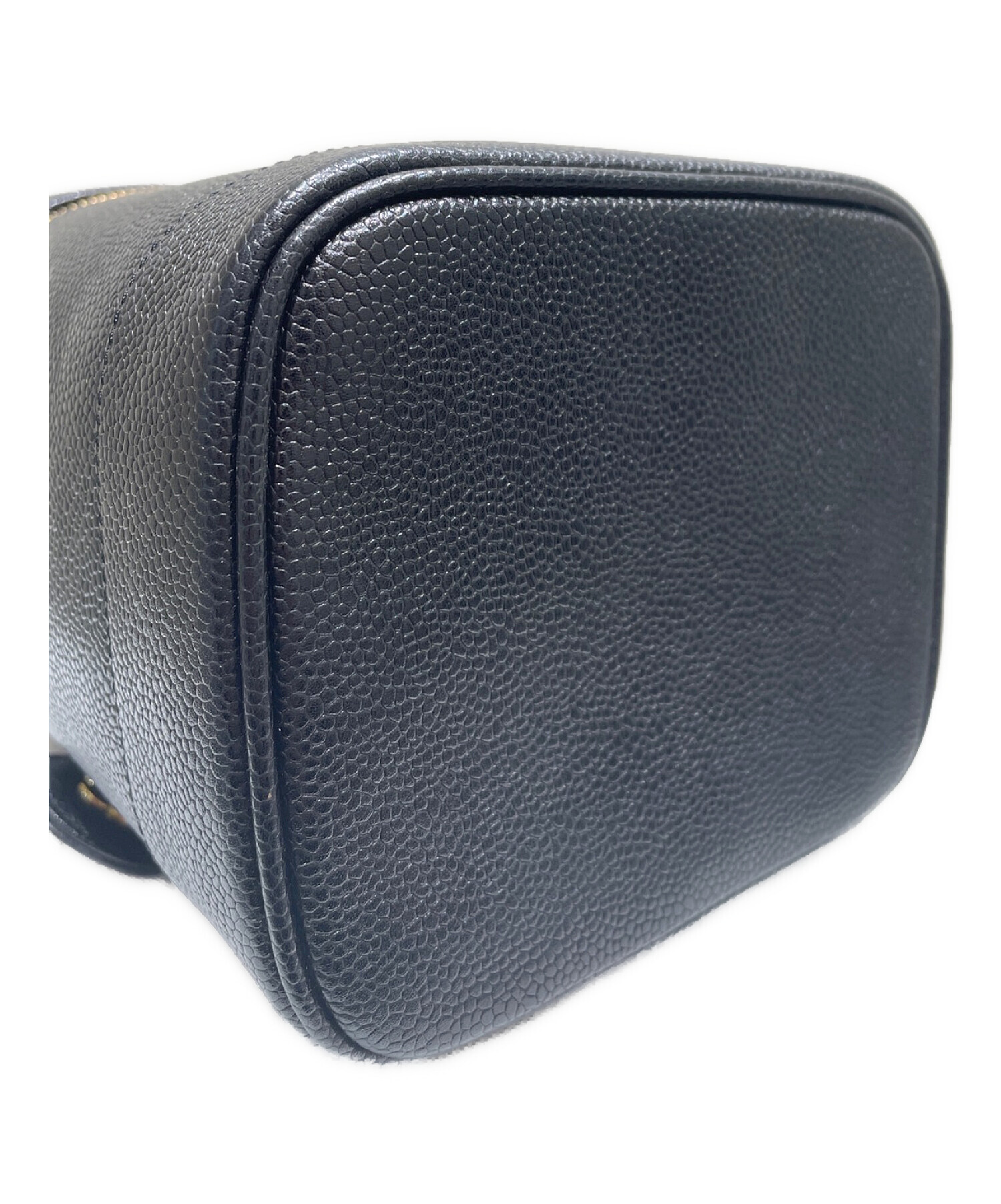 中古・古着通販】CHANEL (シャネル) バニティバッグ ブラック サイズ