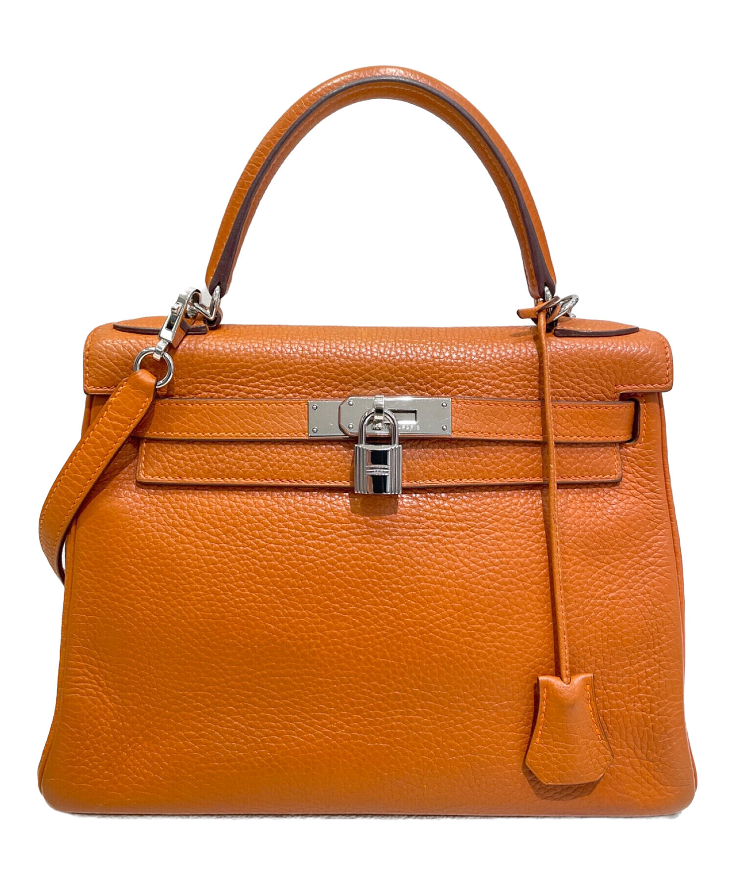 中古・古着通販】HERMES (エルメス) ケリー28 内縫い ▢H刻印 シルバー