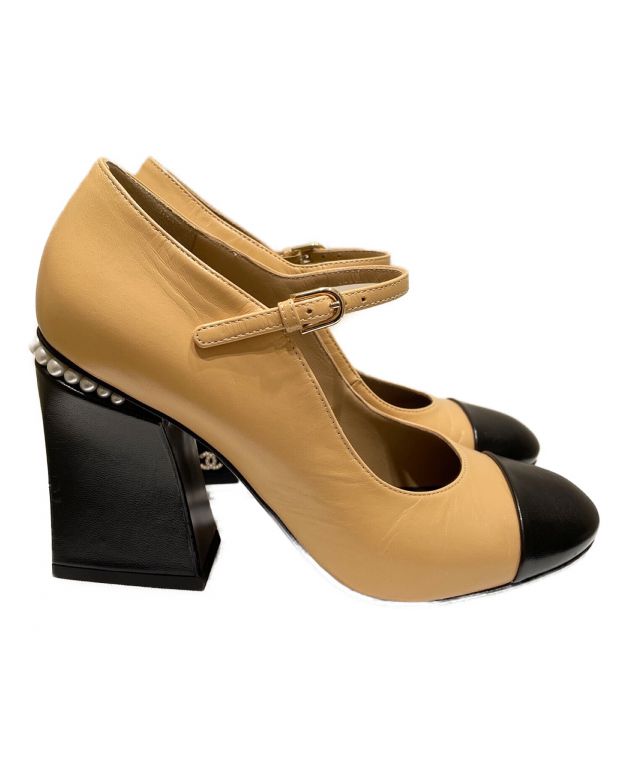 CHANEL シャネル バイカラーパンプス 3cmヒール 38.5【販売証明有】 CHANEL - 超美品 シャネル CHANEL パンプス バイカラー 03