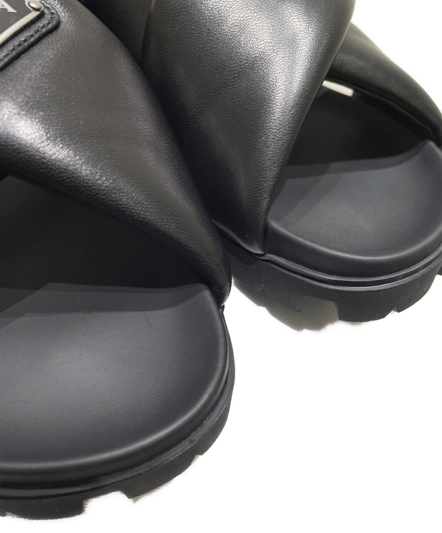中古・古着通販】PRADA (プラダ) パデッドナッパレザー クリスクロス