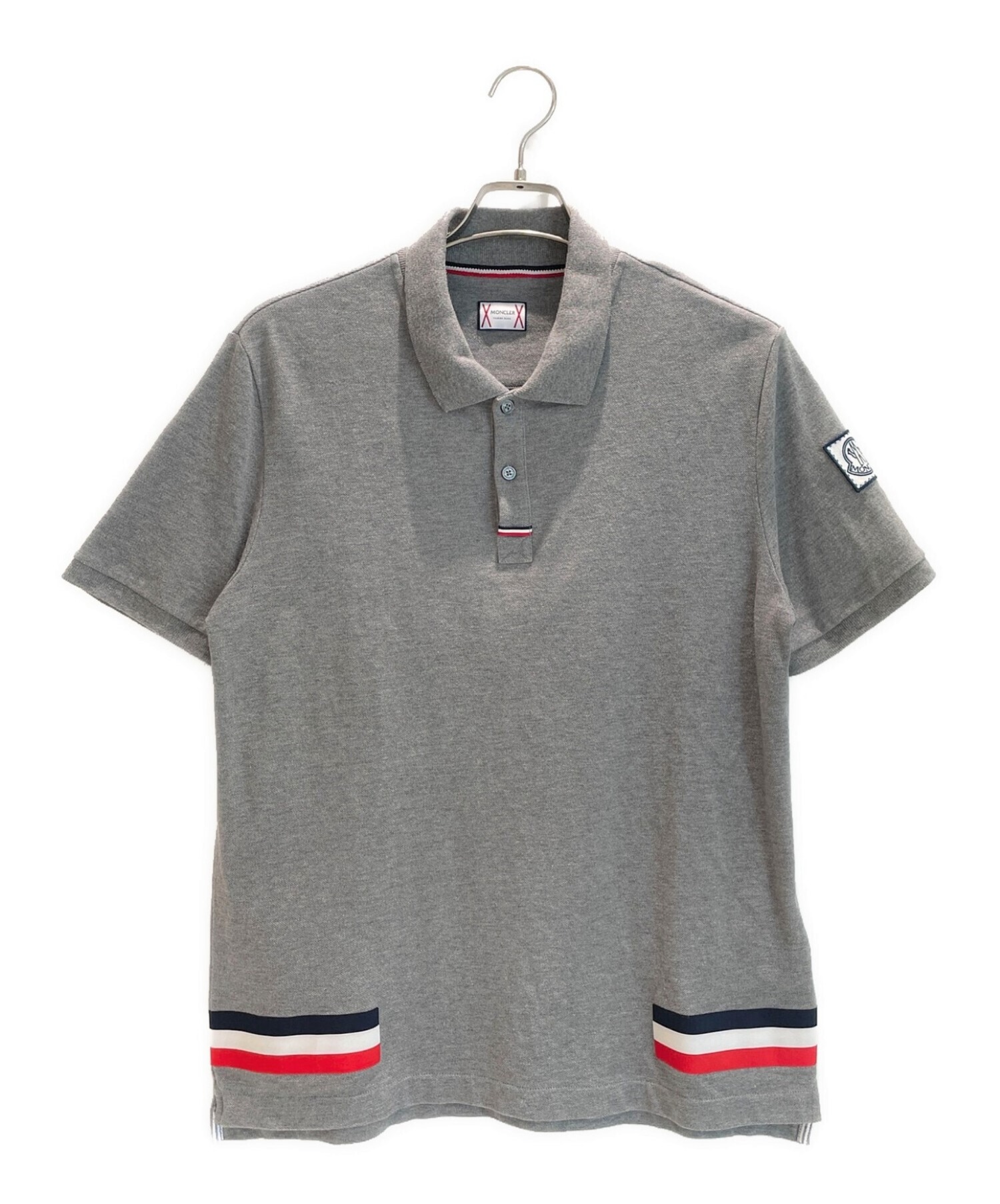 モンクレール …ガムブルーポロシャツ・メンズ MONCLER ブルー