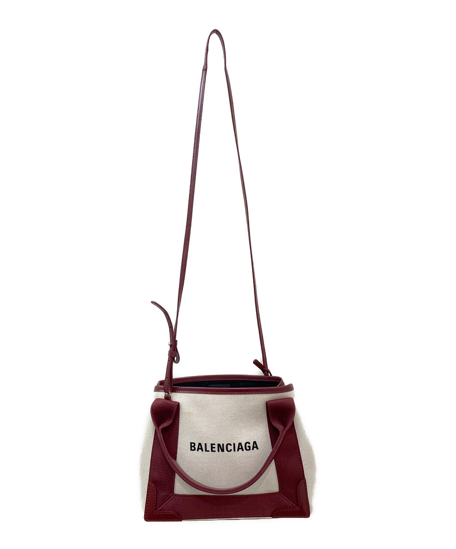 中古・古着通販】BALENCIAGA (バレンシアガ) ネイビーカバスXS 