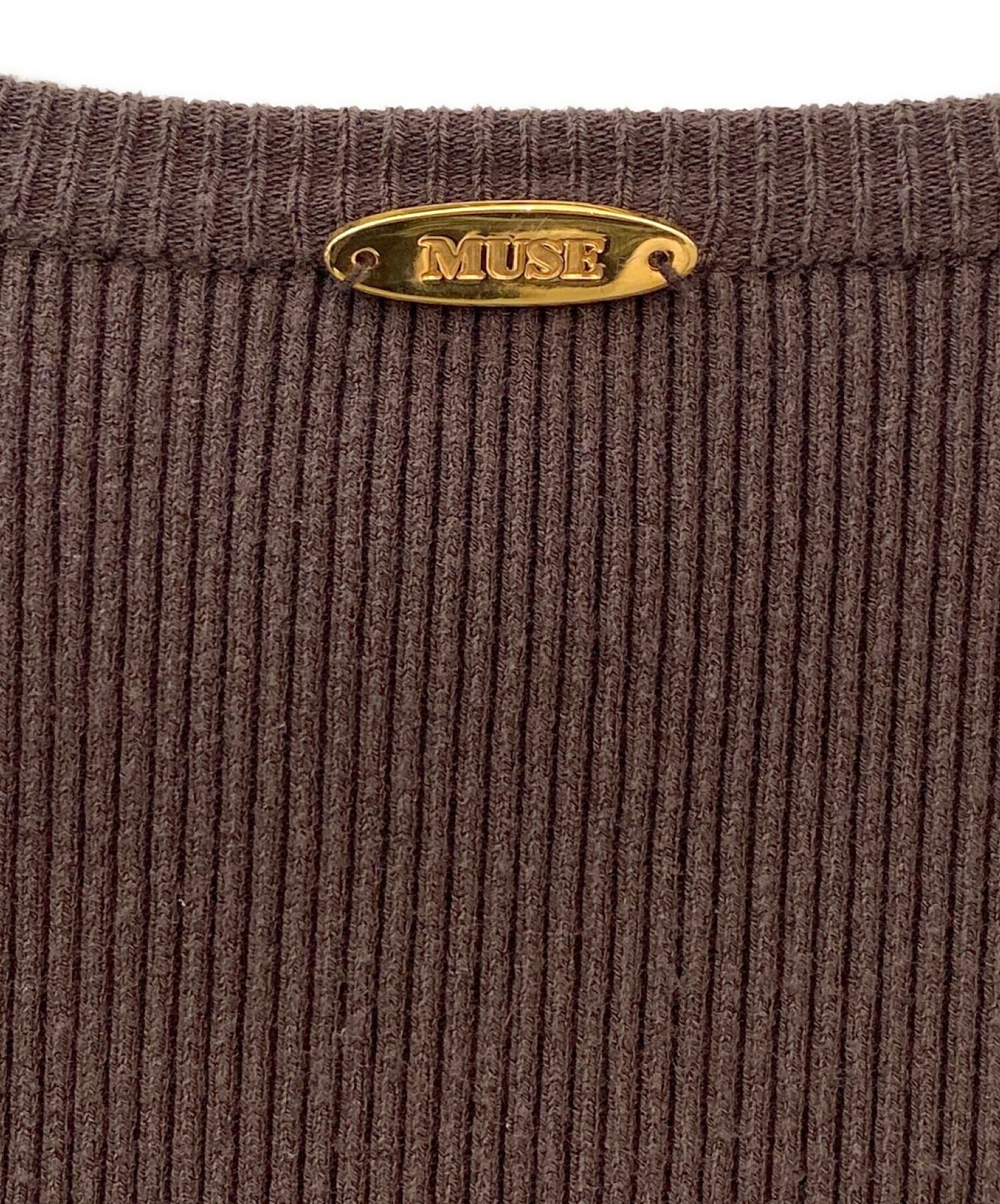 新品未使用 ドゥーズィエムクラス  RIB Tシャツ ブラウンB 中古・古着通販】MUSE de Deuxieme Classe (ミューズ ドゥーズィエム