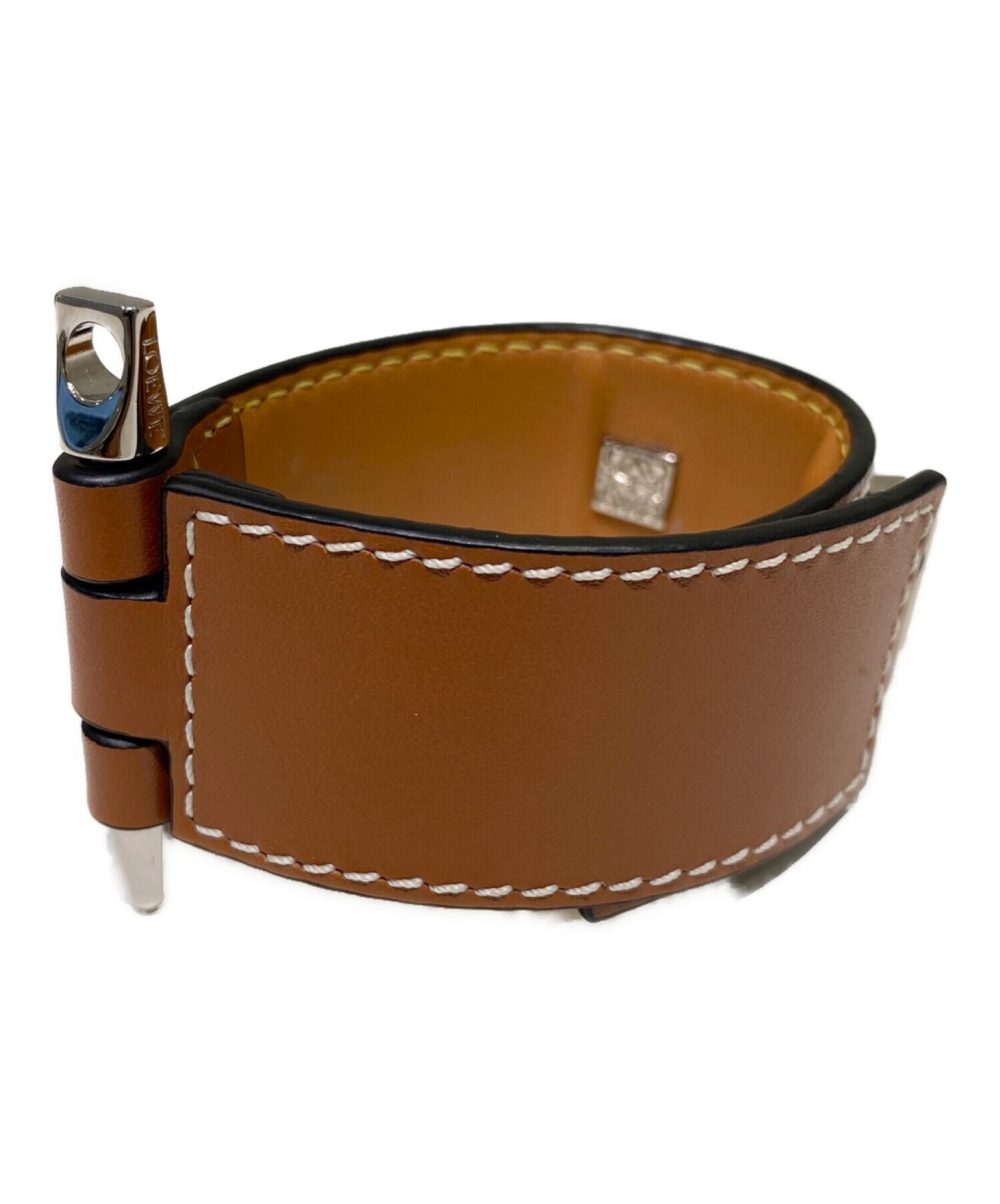 中古・古着通販】LOEWE (ロエベ) ゲートブレスレット タン/ブラウン 