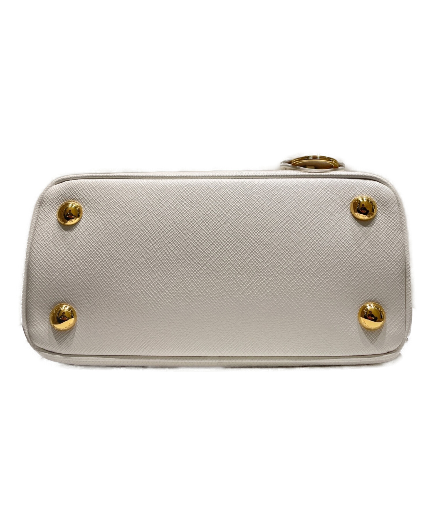 美品 PRADA プラダ ガレリア 2way ハンドバッグ レザー 白タグ 正規 美品 PRADA プラダ ガレリア 2way ハンドバッグ レザー 白タグ 正規