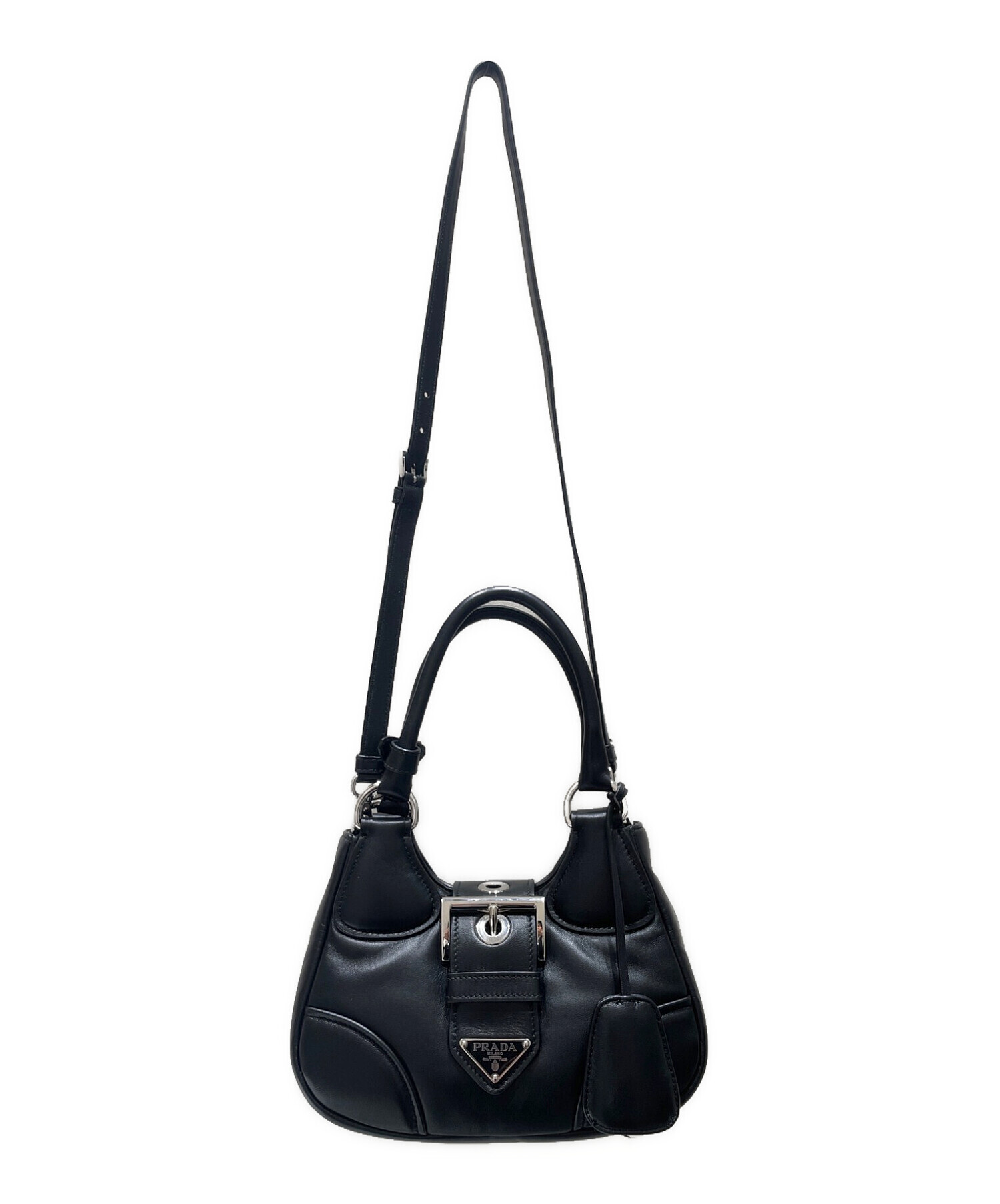 中古・古着通販】PRADA (プラダ) ムーン Re-Nylon xレザー バッグ 