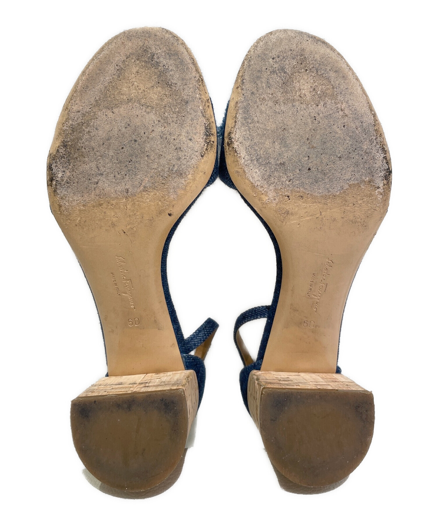 Salvatore Ferragamo デニムサンダル フェラガモ Salvatore Ferragamo デニムサンダル