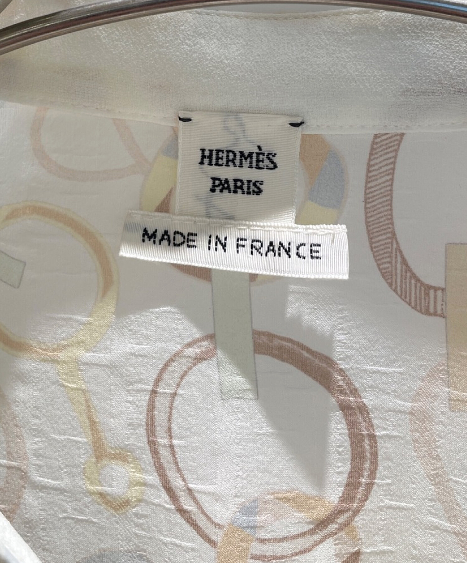 中古・古着通販】HERMES (エルメス) ツイルレーヌシャツワンピース