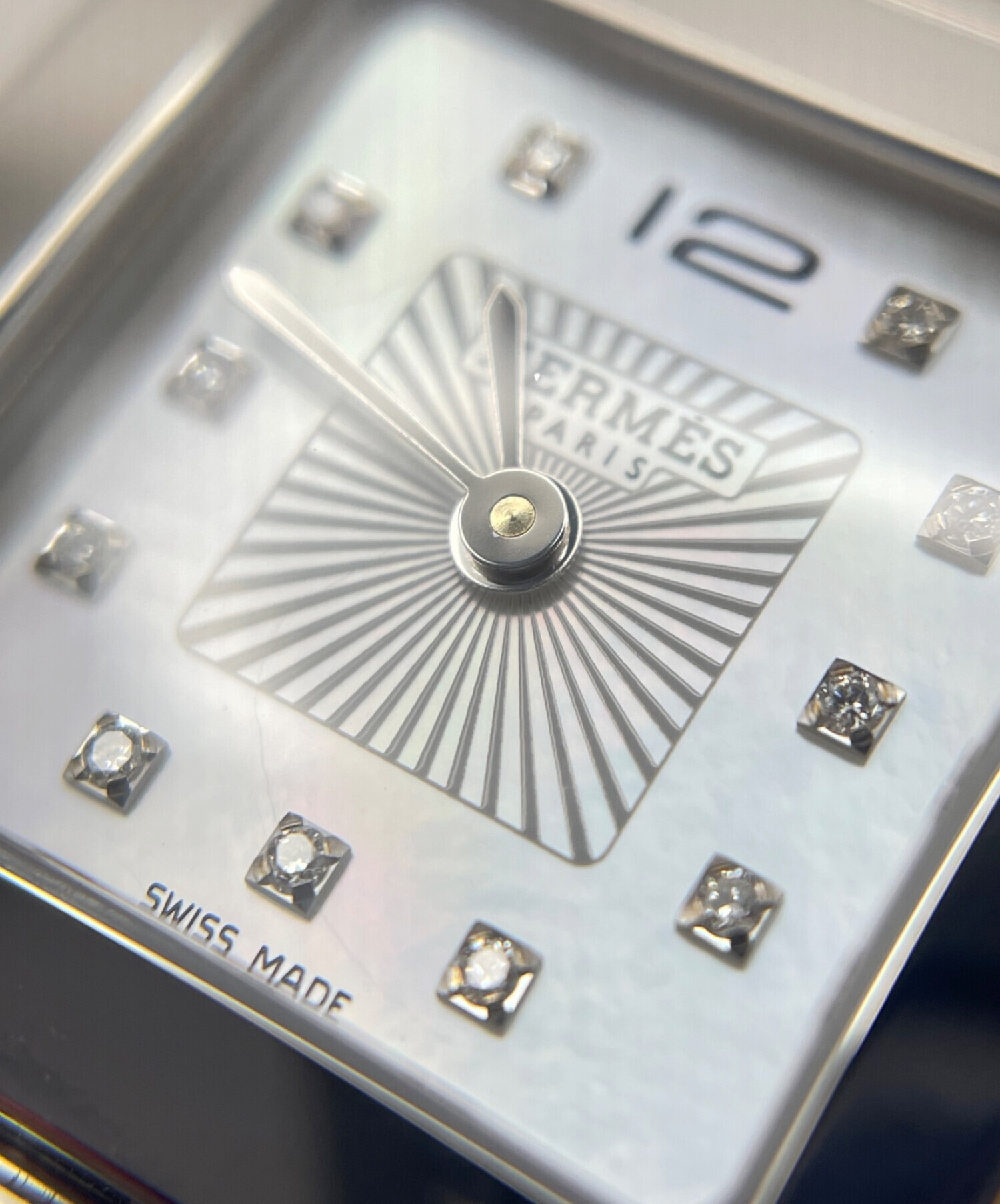 中古・古着通販】HERMES (エルメス) HウォッチPM 25mm 11Pダイヤ 