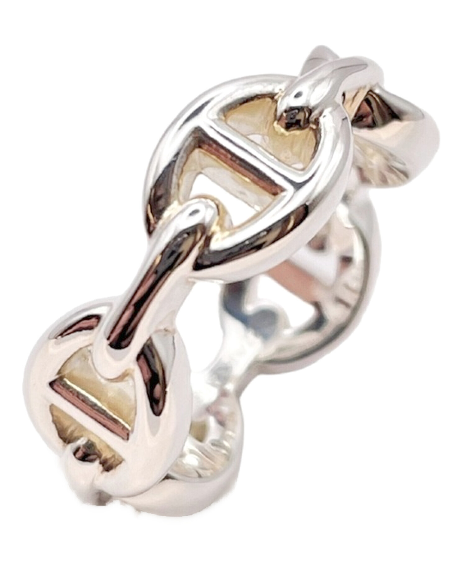 【新品未使用】アンシェネ PM エルメス 46 リング シルバー 中古・古着通販】HERMES (エルメス) アンシェネ リング PM シルバー