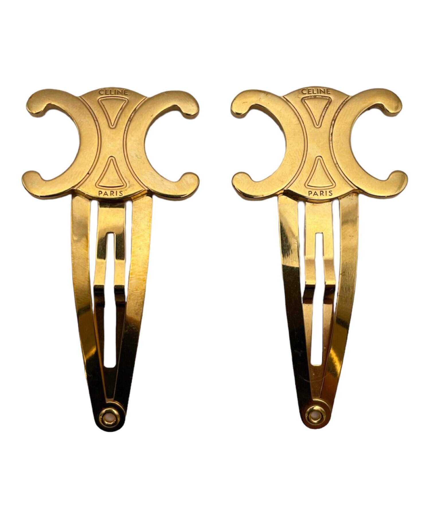 中古・古着通販】CELINE (セリーヌ) トリオンフ スナップヘアクリップ