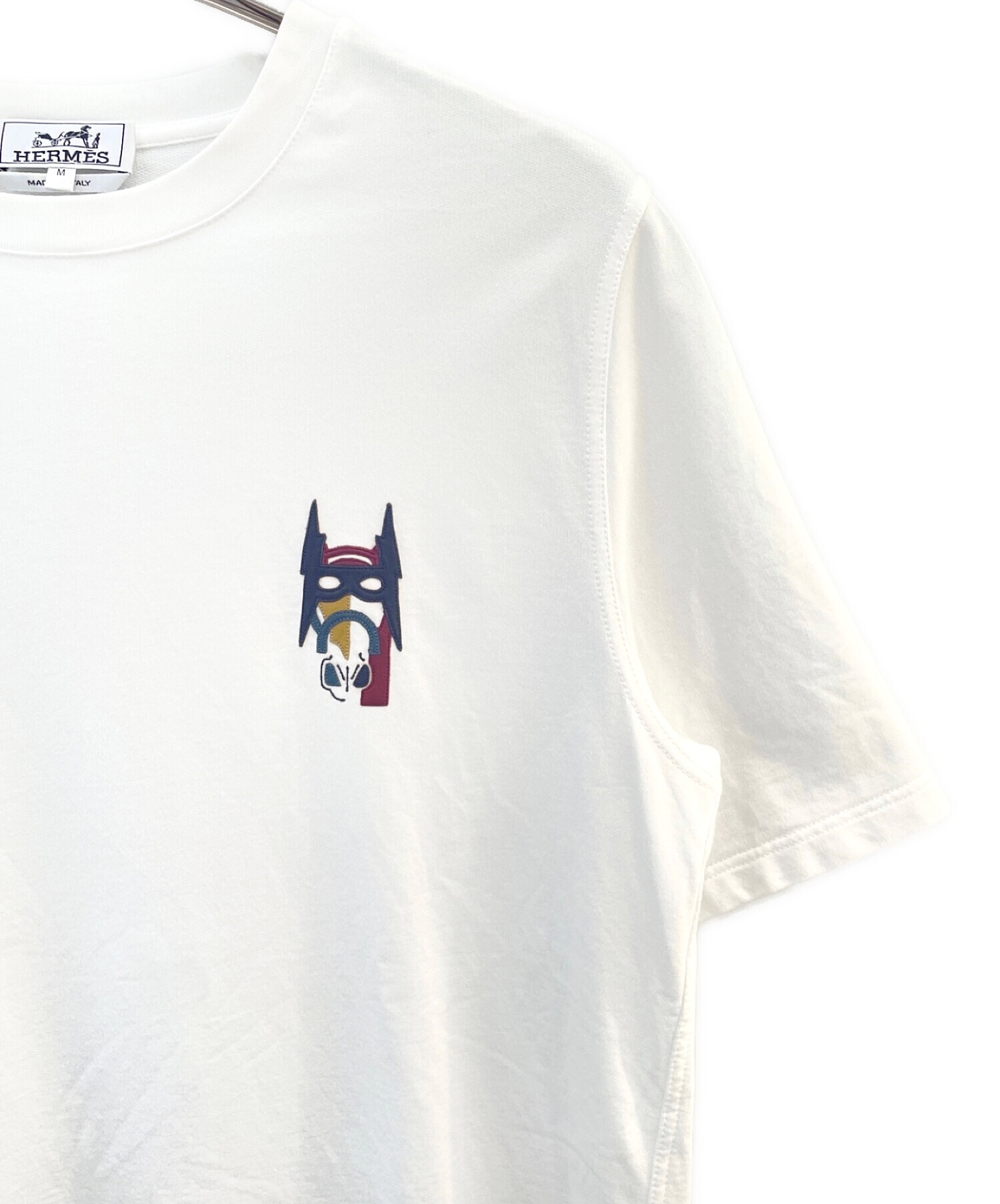 中古・古着通販】HERMES (エルメス) Cheval Masque レザーパッチ T 