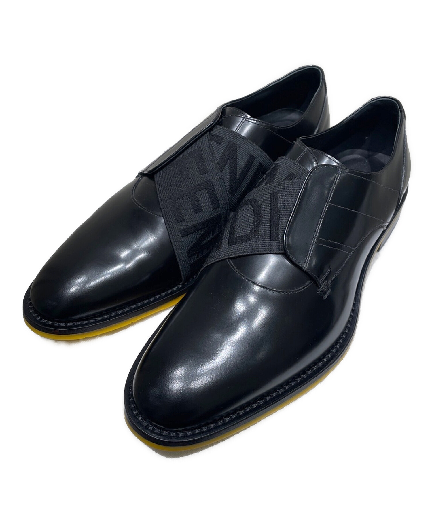 中古・古着通販】FENDI (フェンディ) レザーシューズ ブラック サイズ 