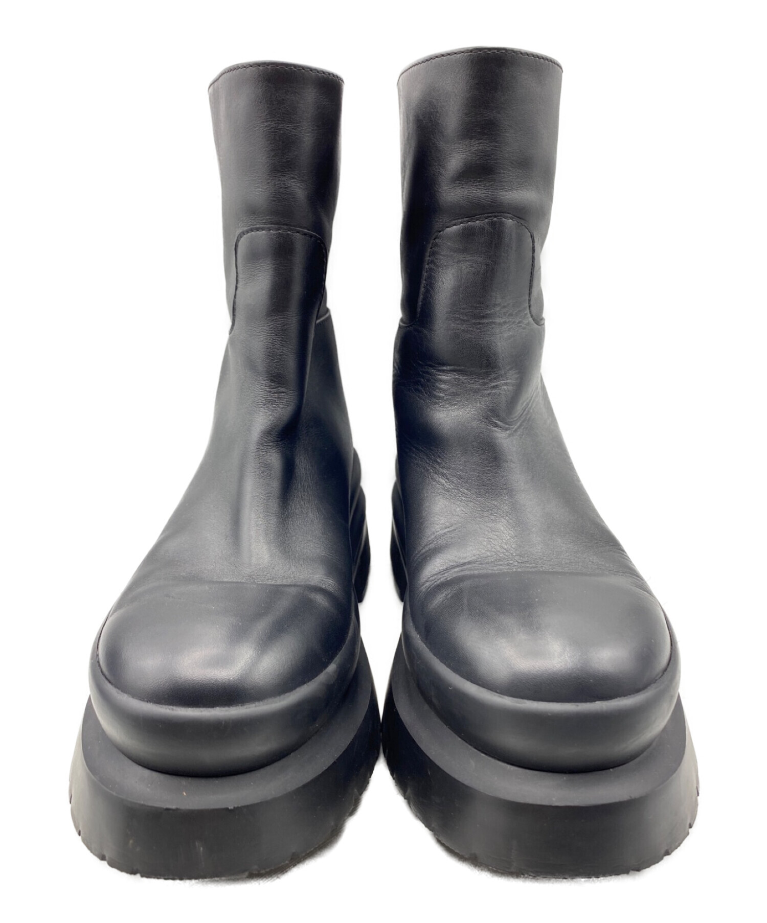 中古・古着通販】VALENTINO (ヴァレンティノ) ブーツ ブラック サイズ