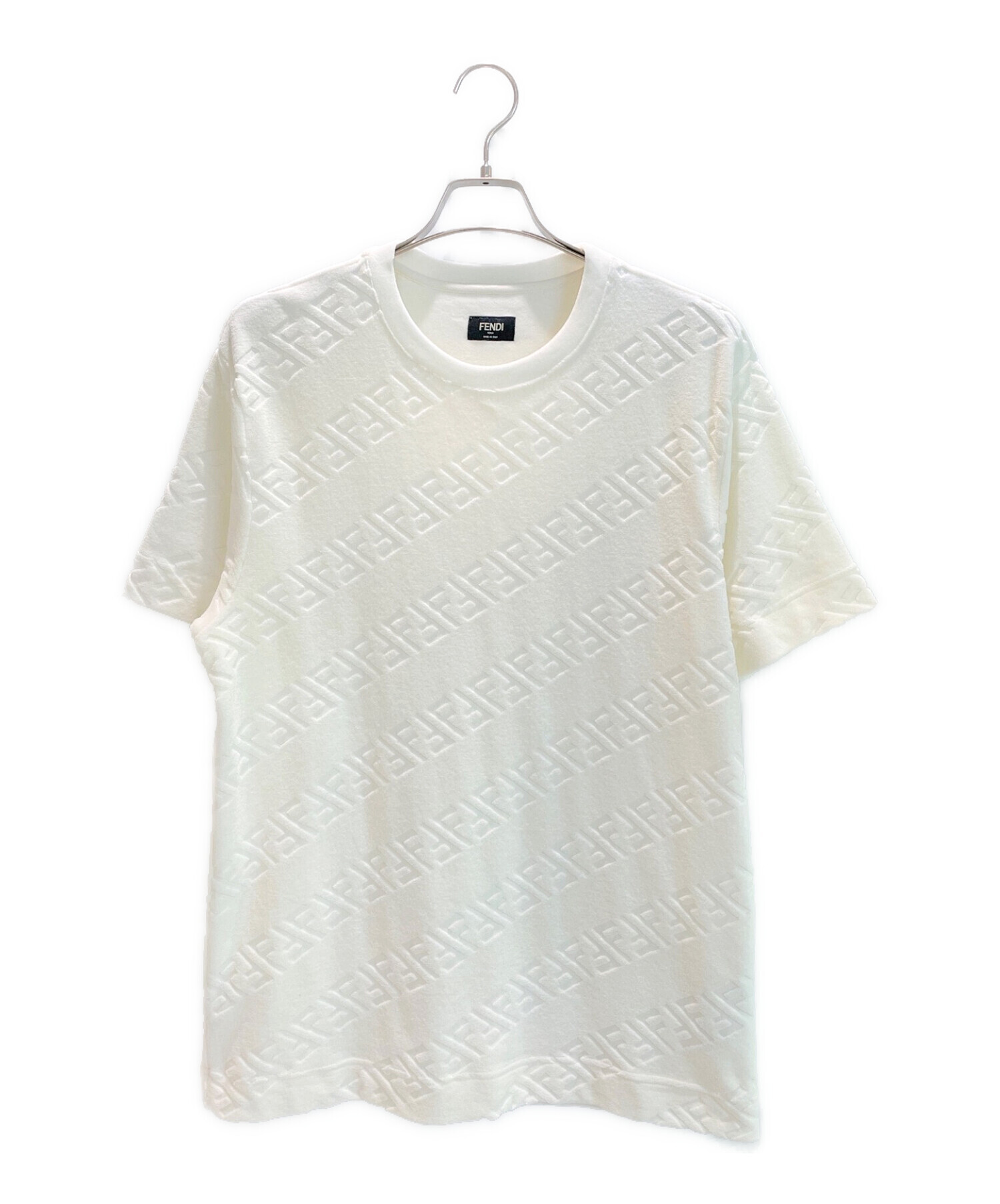 中古・古着通販】FENDI (フェンディ) ズッカ柄ベロアカットソー