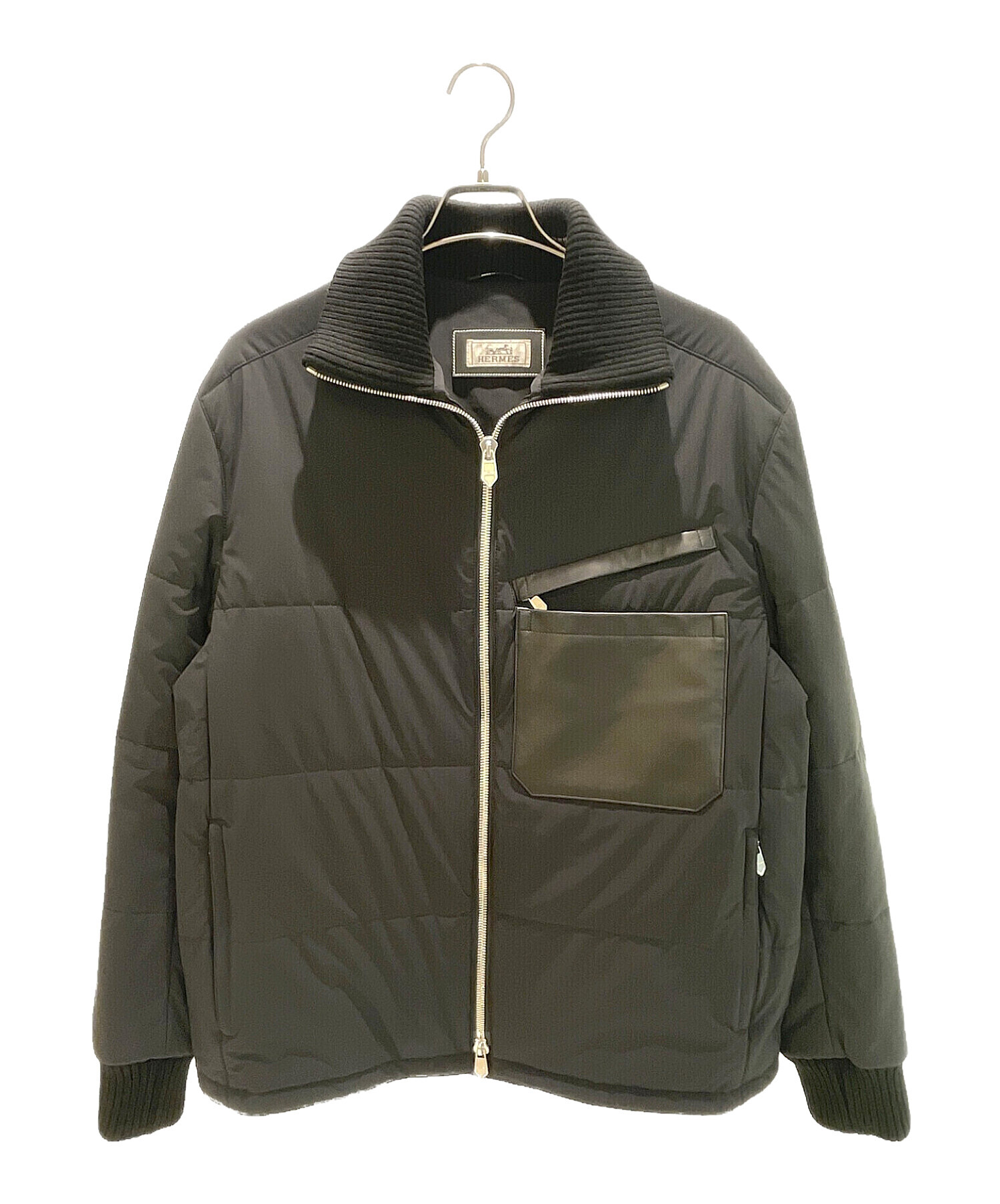 中古・古着通販】HERMES (エルメス) Posh Clap Cuir quilted jacket 