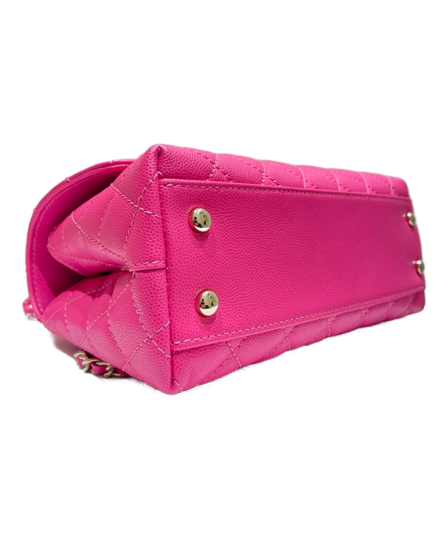 中古・古着通販】CHANEL (シャネル) ココハンドル 24 ピンク サイズ:24