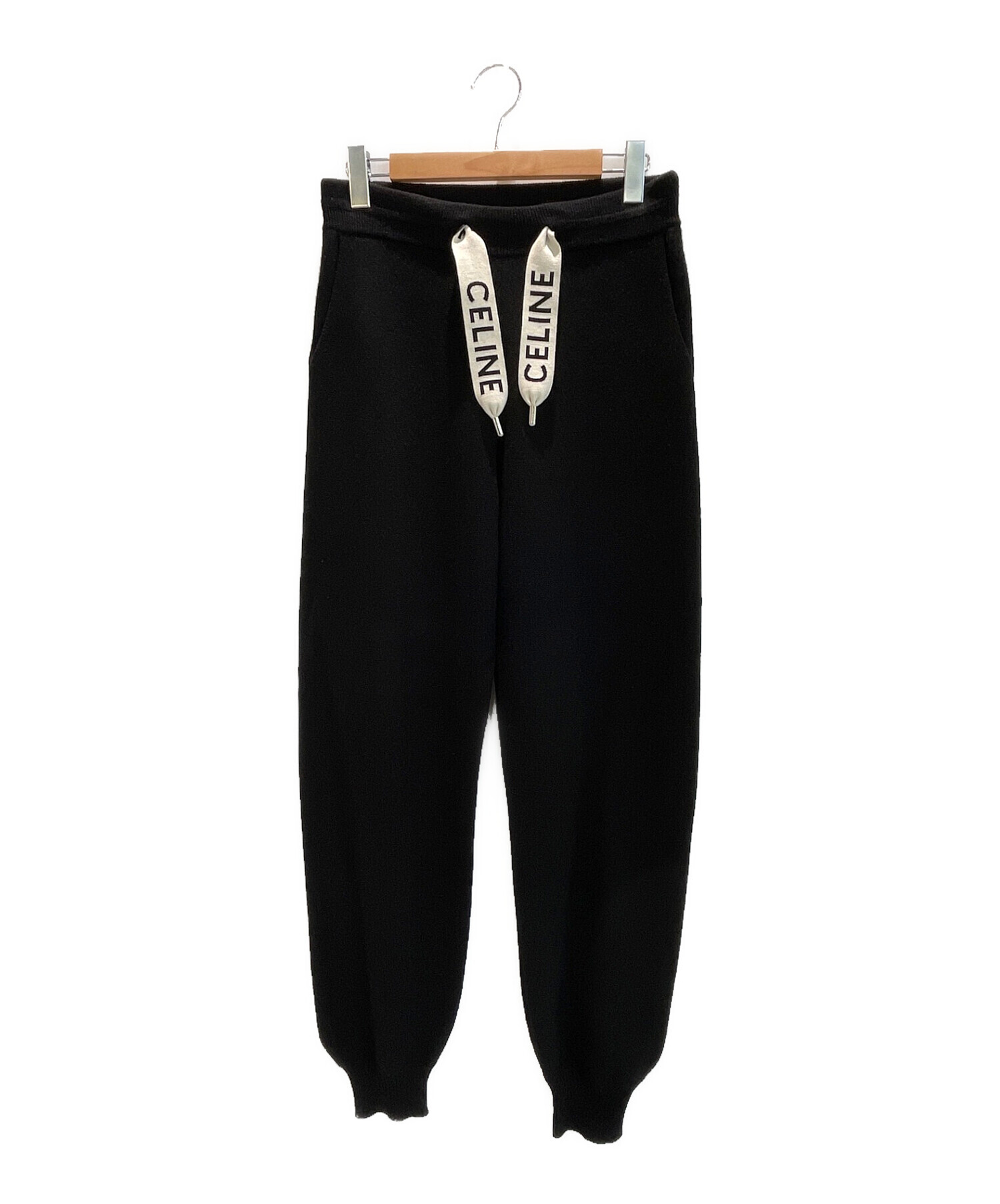 セリーヌ　celine パンツ　カシミア　ジョガーパンツ CELINE】セリーヌ『ジョガーパンツ ロゴ カシミヤ＆ウール sizeXL
