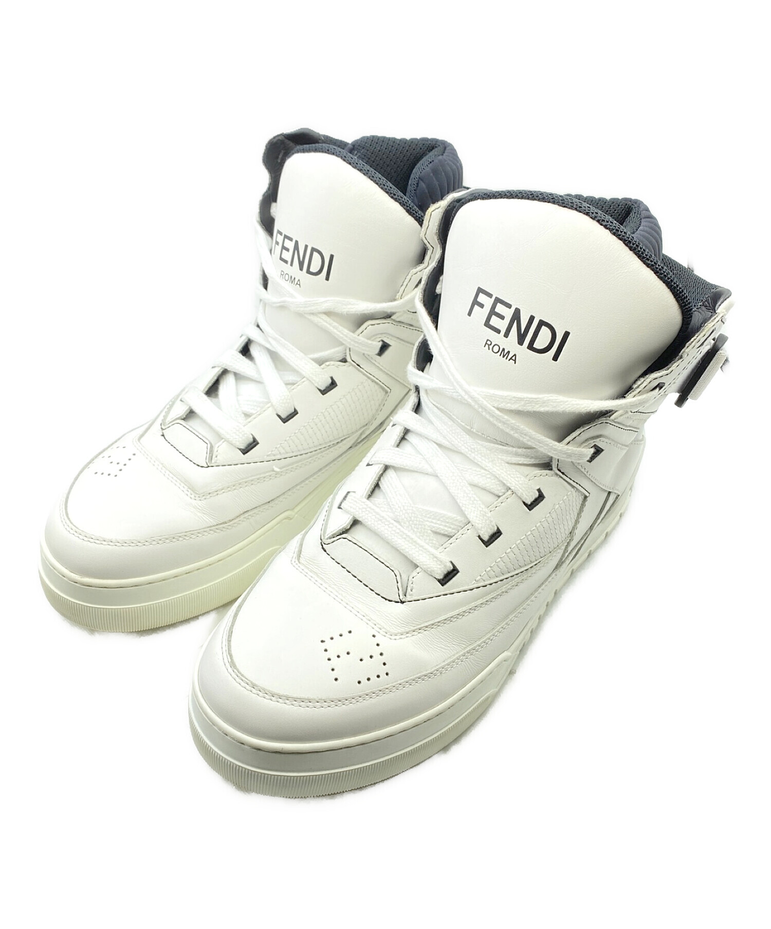 中古・古着通販】FENDI (フェンディ) ハイカットロゴスニーカー 