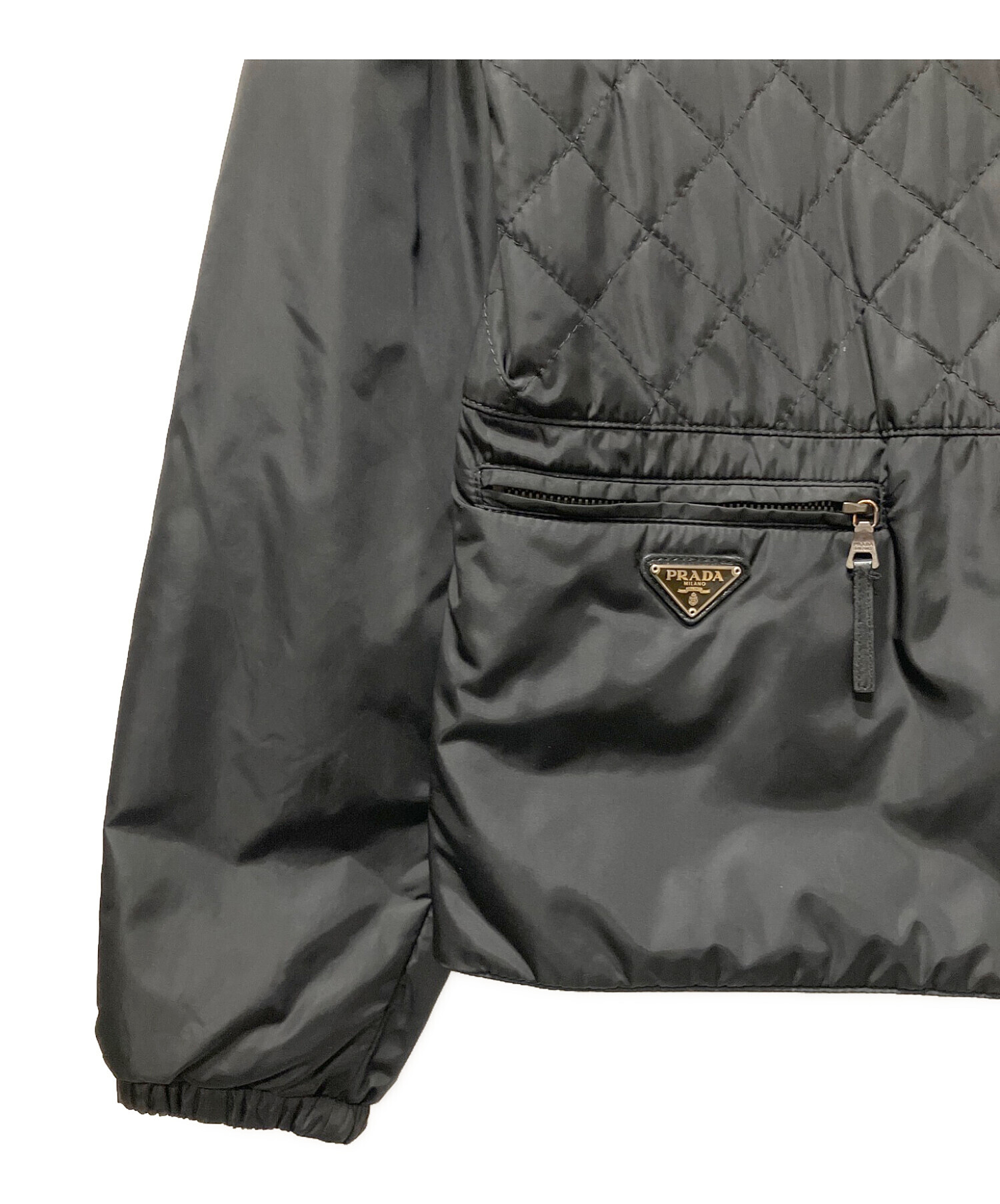 中古・古着通販】PRADA (プラダ) 三角プレートキルティングジャケット 