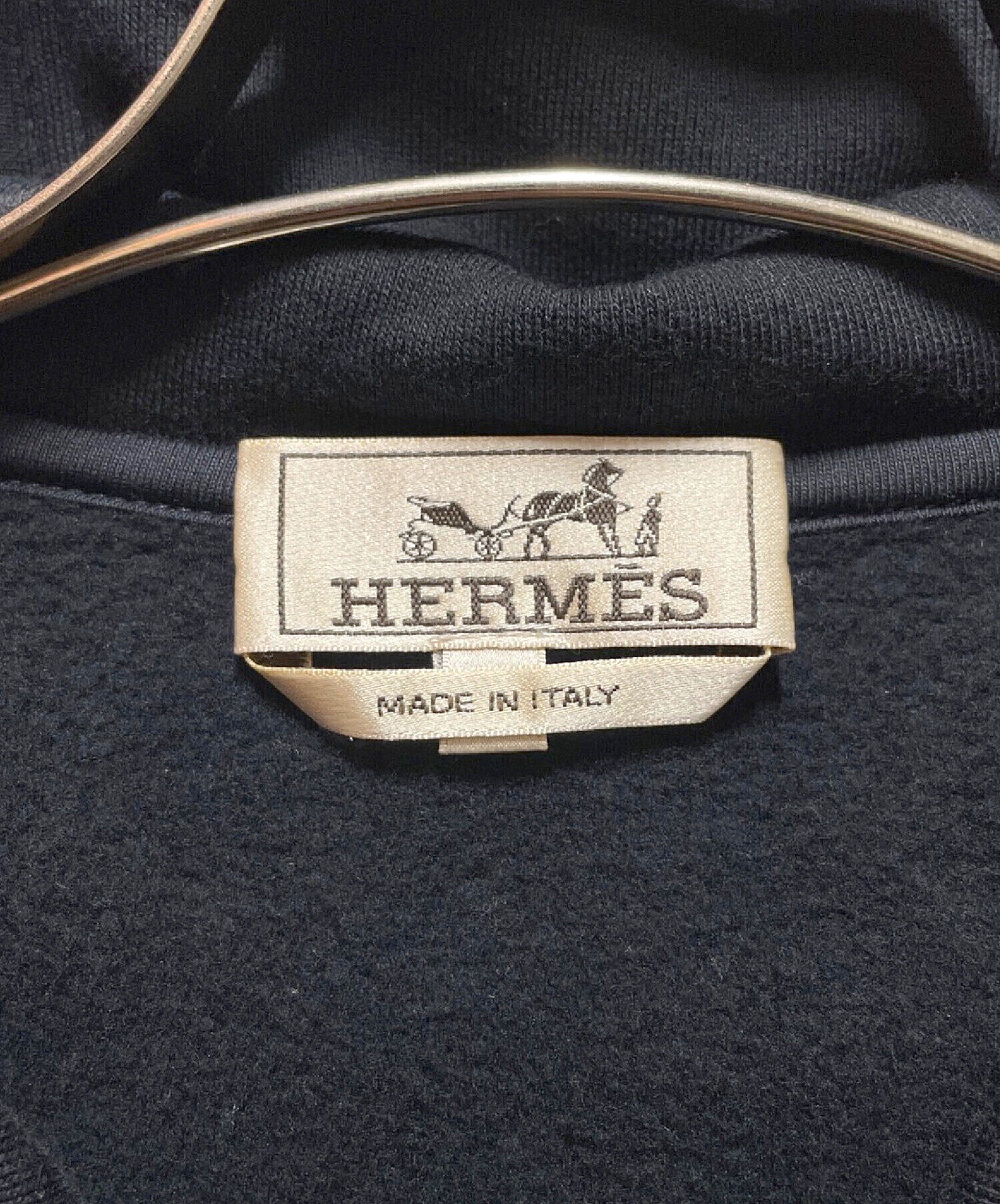 中古・古着通販】HERMES (エルメス) ダブルゲームパーカー ブラック