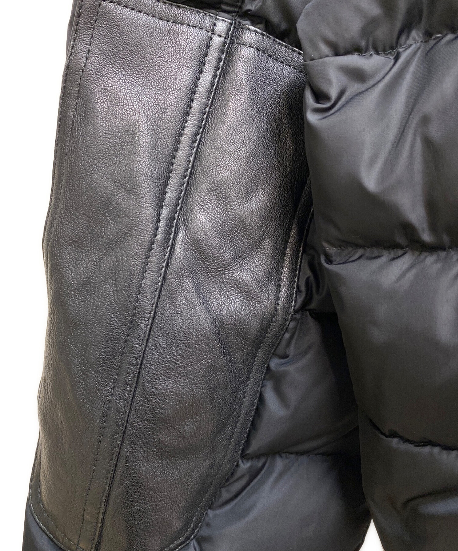 中古・古着通販】Saint Laurent Paris (サンローランパリ) レザー切替