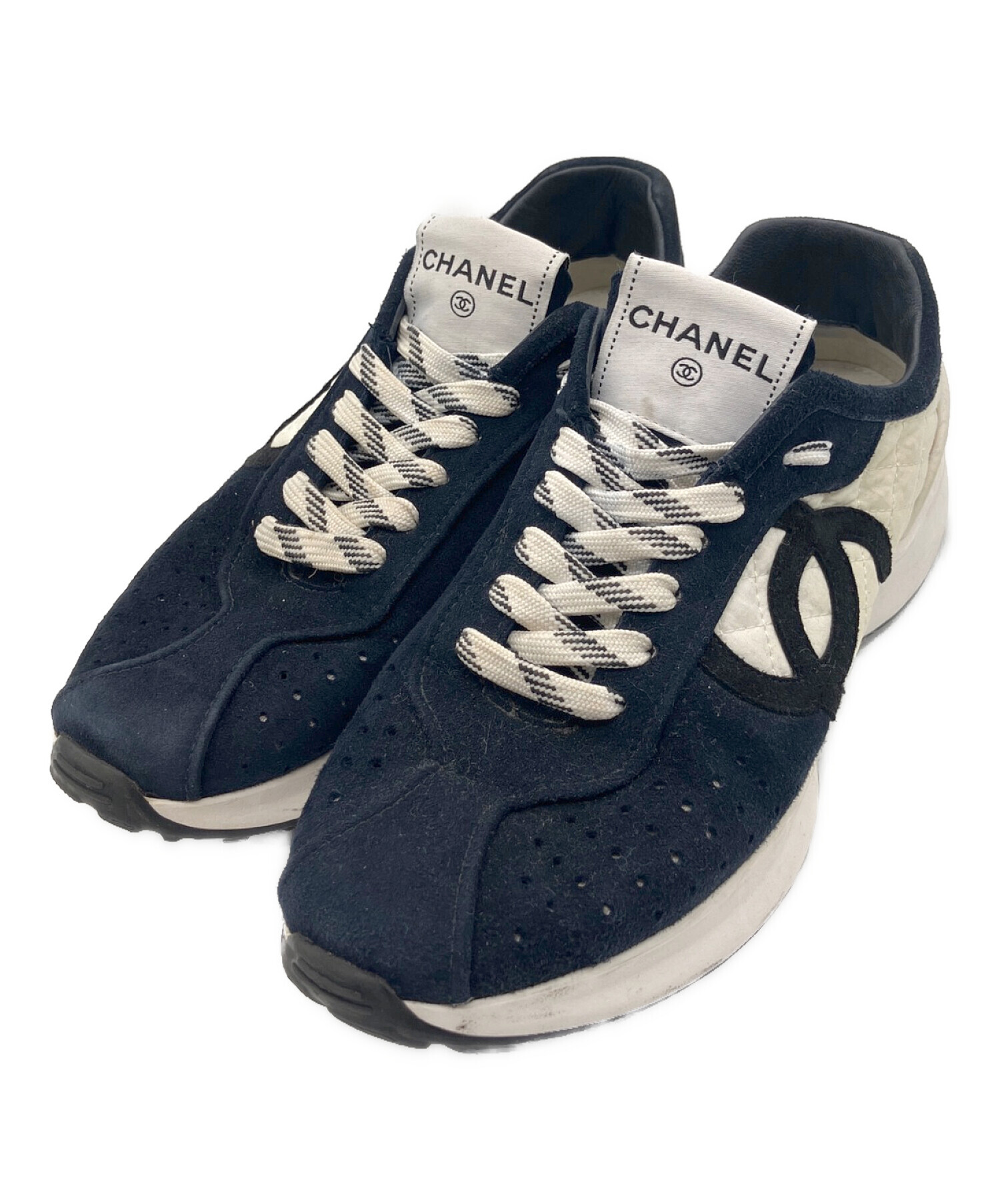 Chanel38サイズ CHANEL】シャネル『ココマーク ターンロック ショートブーツ size38(約