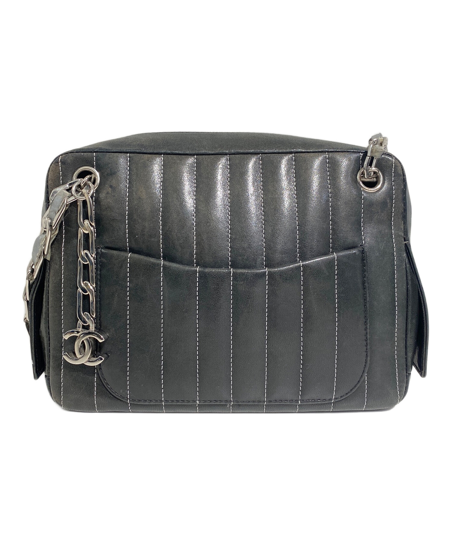 中古・古着通販】CHANEL (シャネル) Lamb skin chain shoulder bag 
