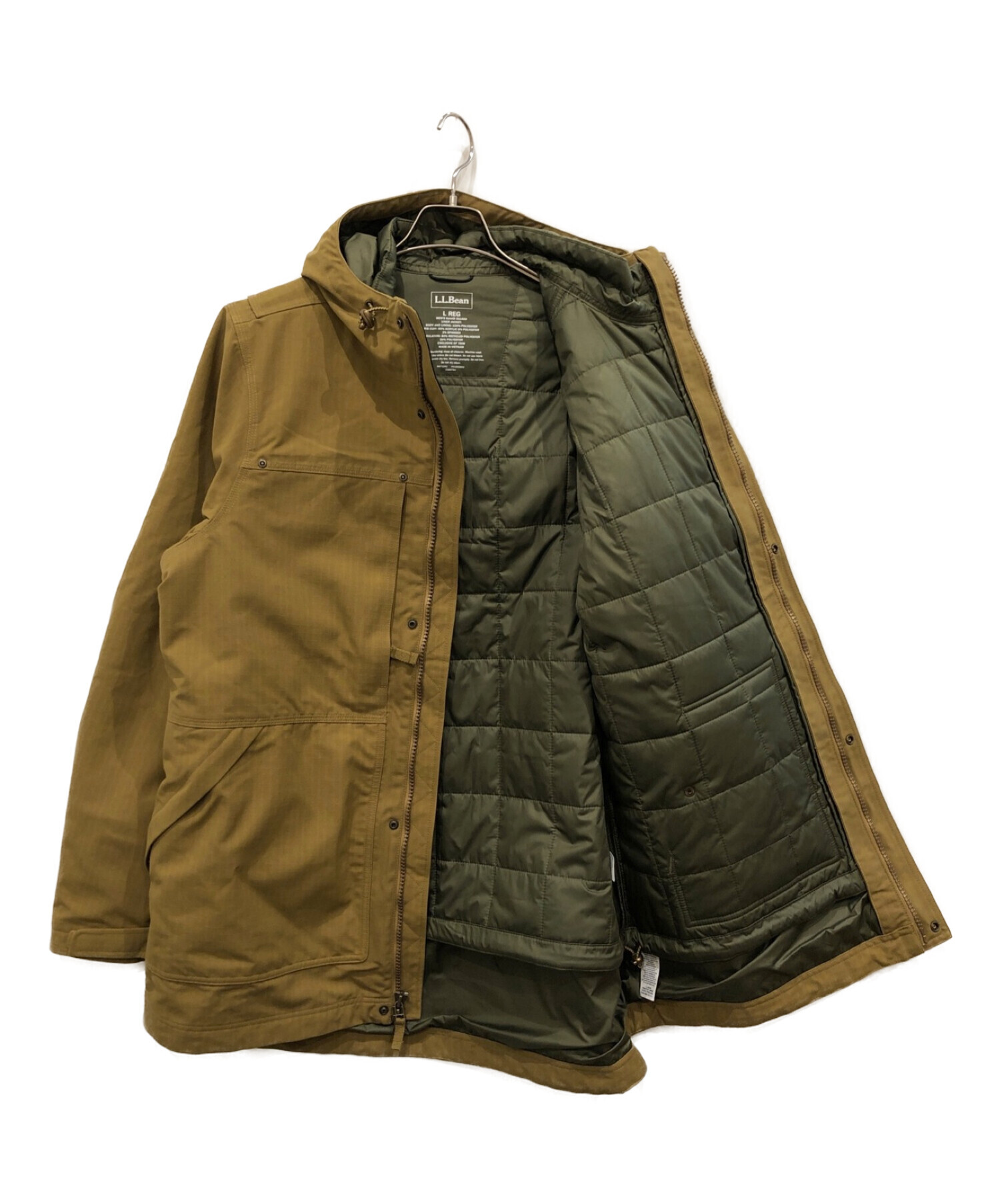 LLBean ダウンジャケット イエロー Sサイズ LLBean ダウンジャケット イエロー Sサイズ